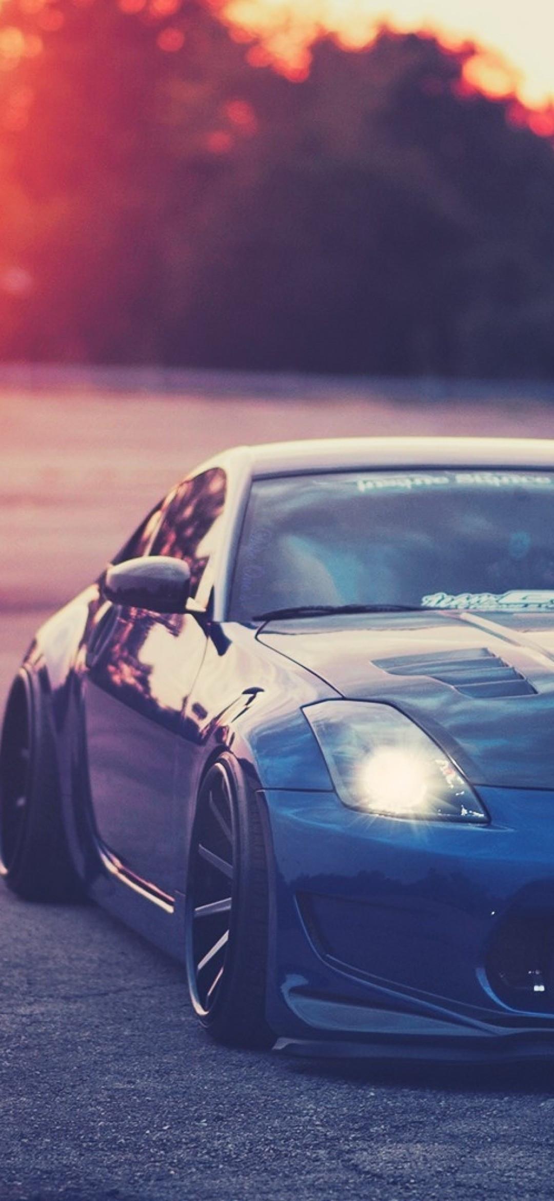 1080x2340 Download 1080x2340 Nissan 350z, Blue, Sunlight, Tuning, Cars Wallpaper for Xiaomi Mi 10 & Mi 9 & Mi Mix 3 & Black Shark Huawei P30 Pro, Vivo V15 Pro, OnePlus 6T, Huawei Y9 2019