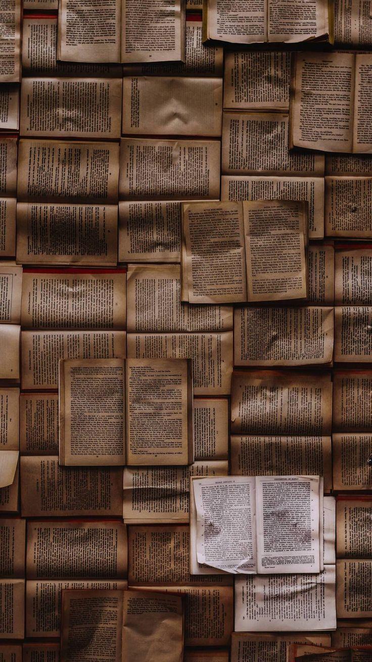 736x1308 DUSTY BOOKS. Book wallpaper, Book aesthetic, Wallpaper vintage