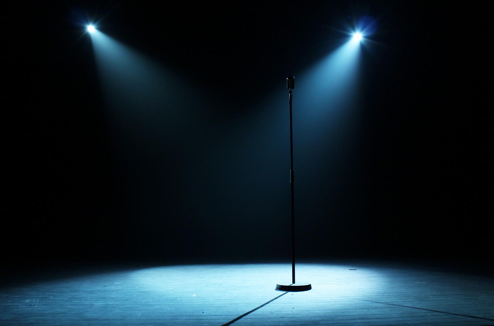 1600x1057 empty stage with lights
