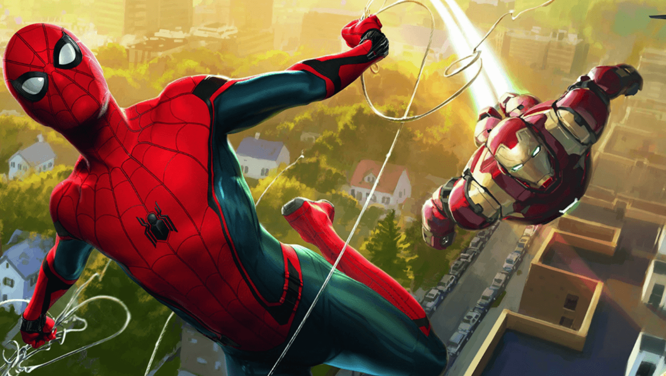1360x768 I Turned The Spider Man Homecoming Art Book Cover Into A Wallpaper