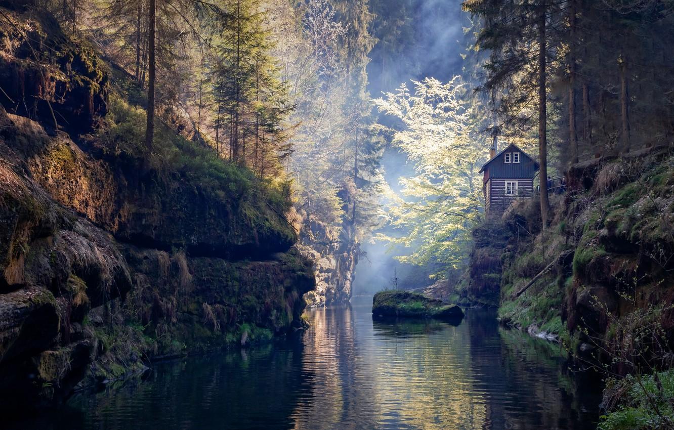 1332x850 Wallpaper Bohemian Rhapsody, Czech republic, Czechia, The ústí nad labem region, Janov, Bohemian Switzerland image for desktop, section природа