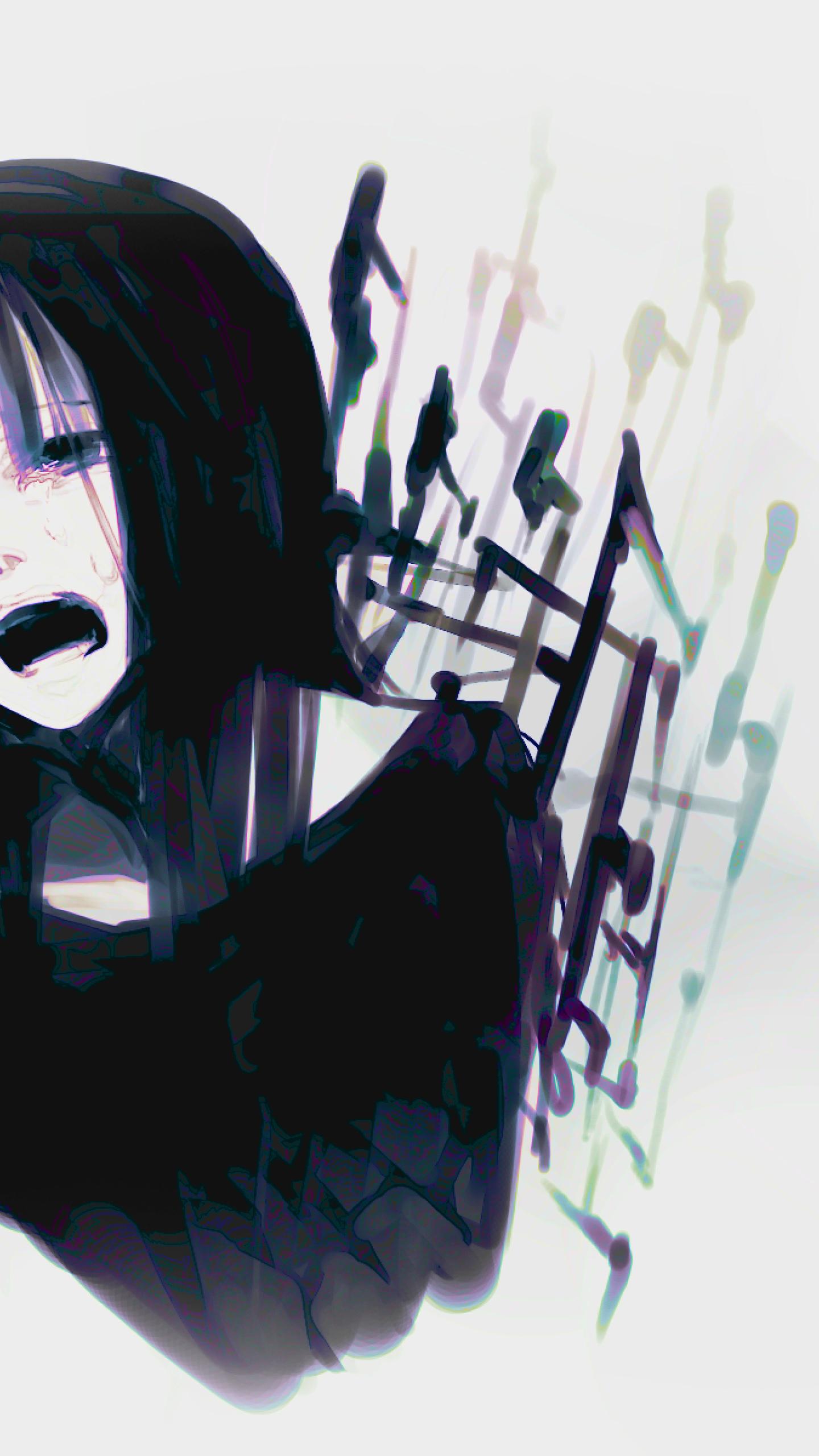 1440x2560 Anime Girl Crying Art