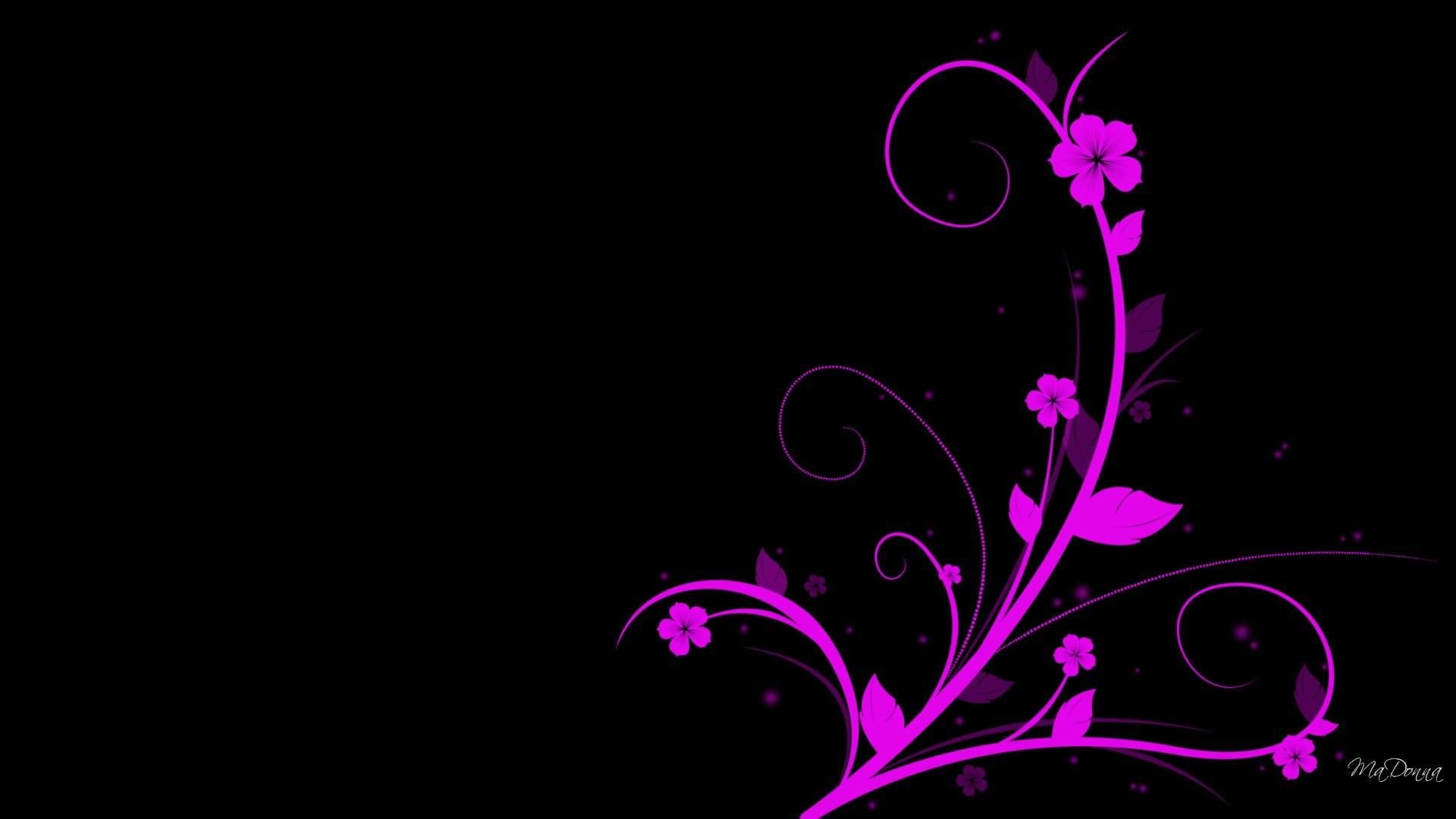1920x1080 Pink and Black Wallpaper Background