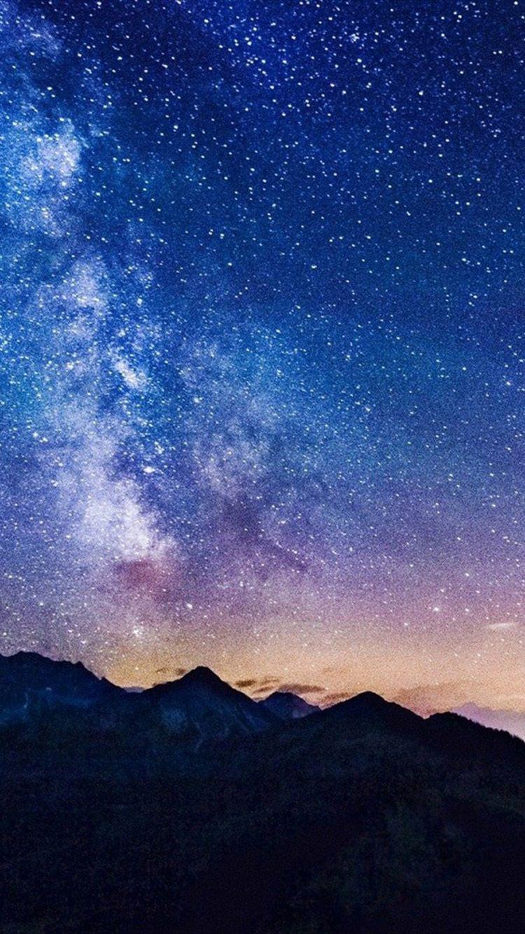 750x1334 Starry Night iPhone 5 Wallpaper
