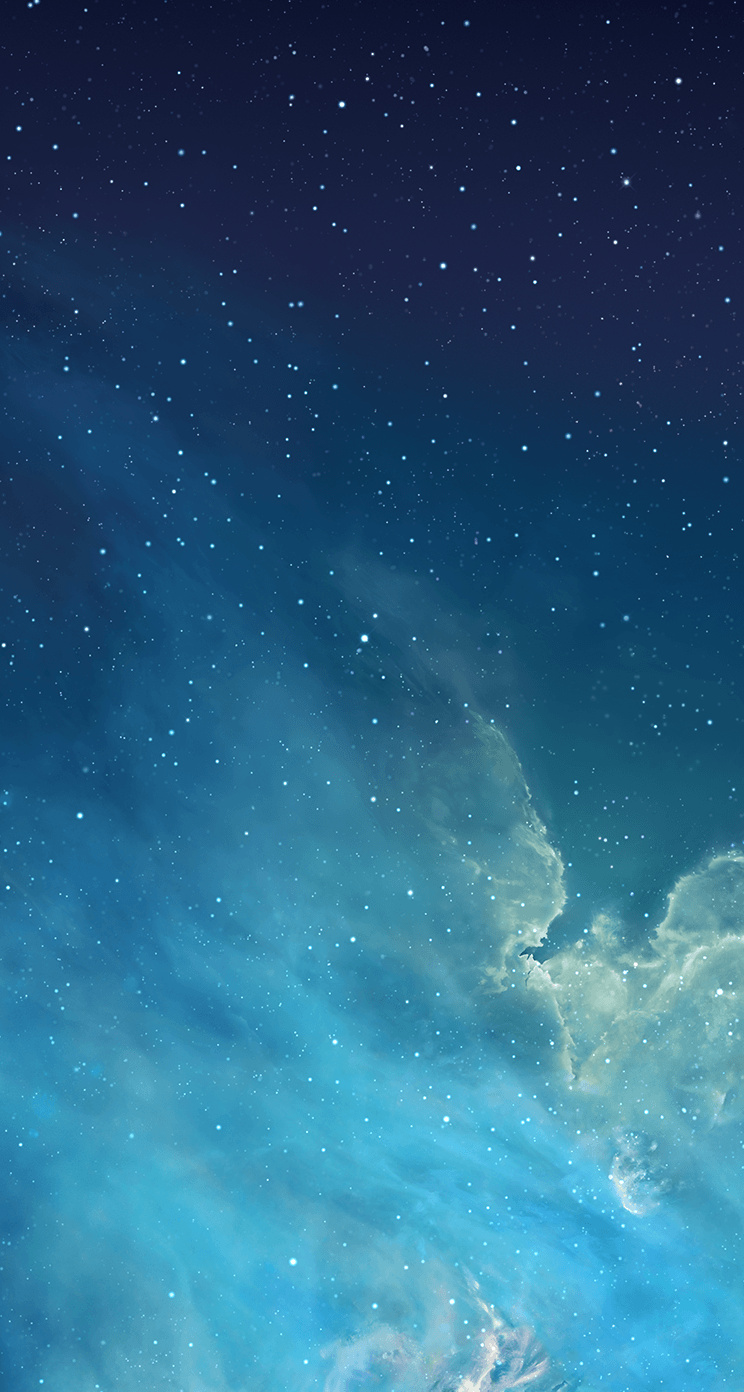 744x1392 Blue Night Sky Wallpaper