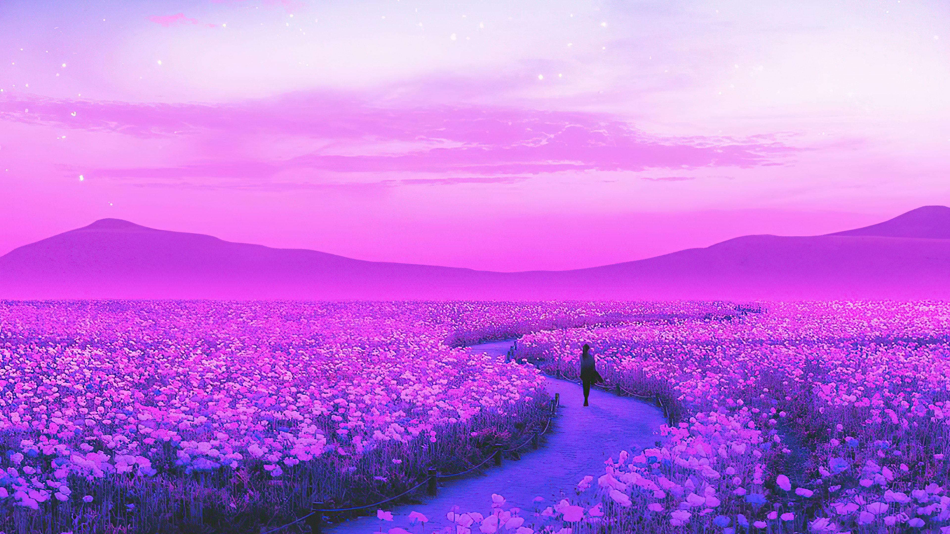 3840x2160 Day Dreaming Lavender Field 4k, HD Artist, 4k Wallpaper, Image, Background, Photo and Picture