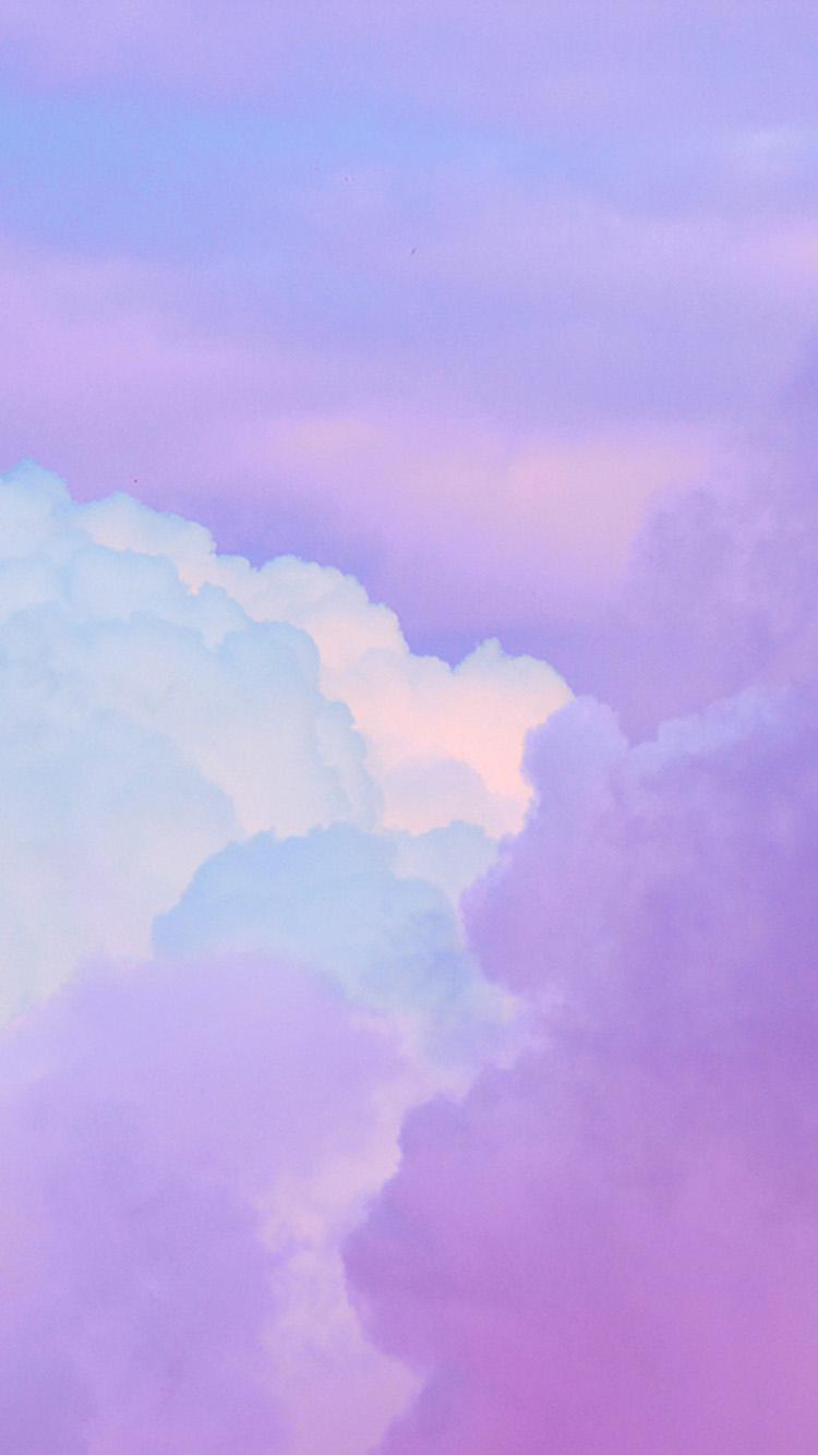 750x1334 Cloud Sky Purple Art Wallpaper