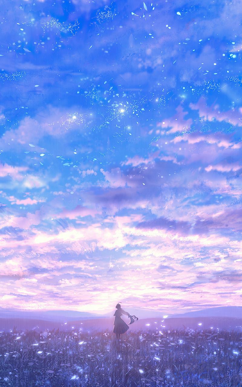 800x1280 Girl In Lavender Field Alone Clouds 4k Nexus Samsung Galaxy Tab Note Android Tablets HD 4k Wallpaper, Image, Background, Photo and Picture