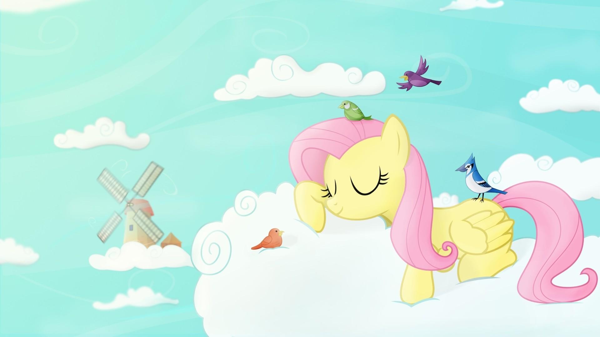 1920x1080 clouds, Sleeping, Fluttershy, Ponies, My, Little, Pony, Friendship, Is, Magic Wallpaper HD / Desktop and Mobile Background