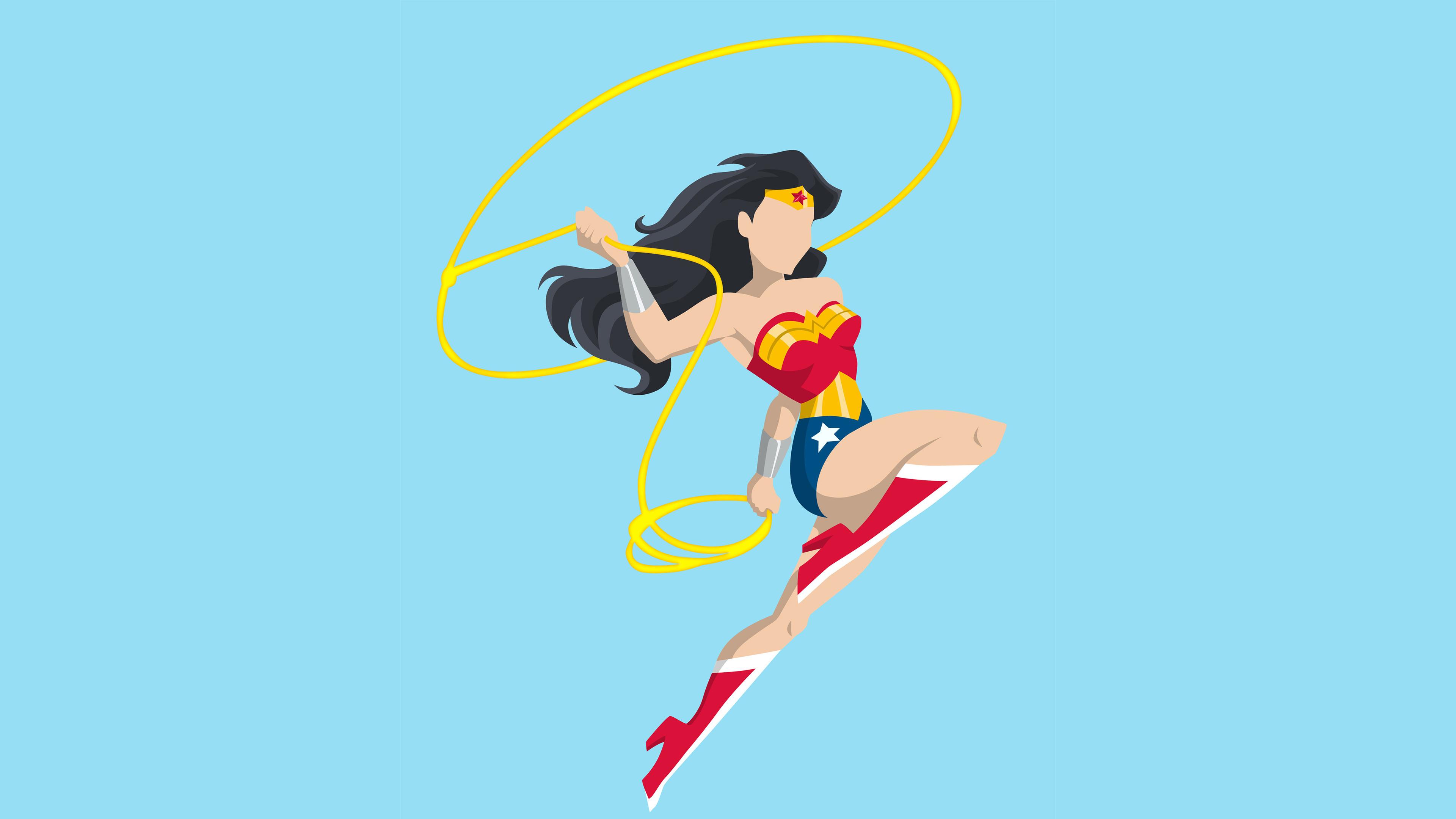 3840x2160 Wonder Woman Vector Style, HD Superheroes, 4k Wallpaper, Image, Background, Photo and Picture
