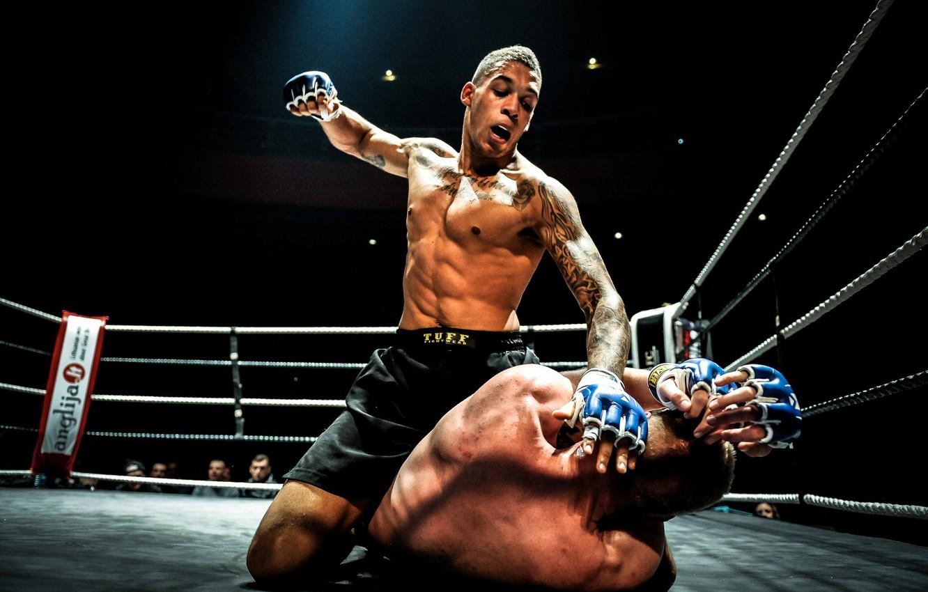 1332x850 Photo Wallpaper Mma, Fight, Ground