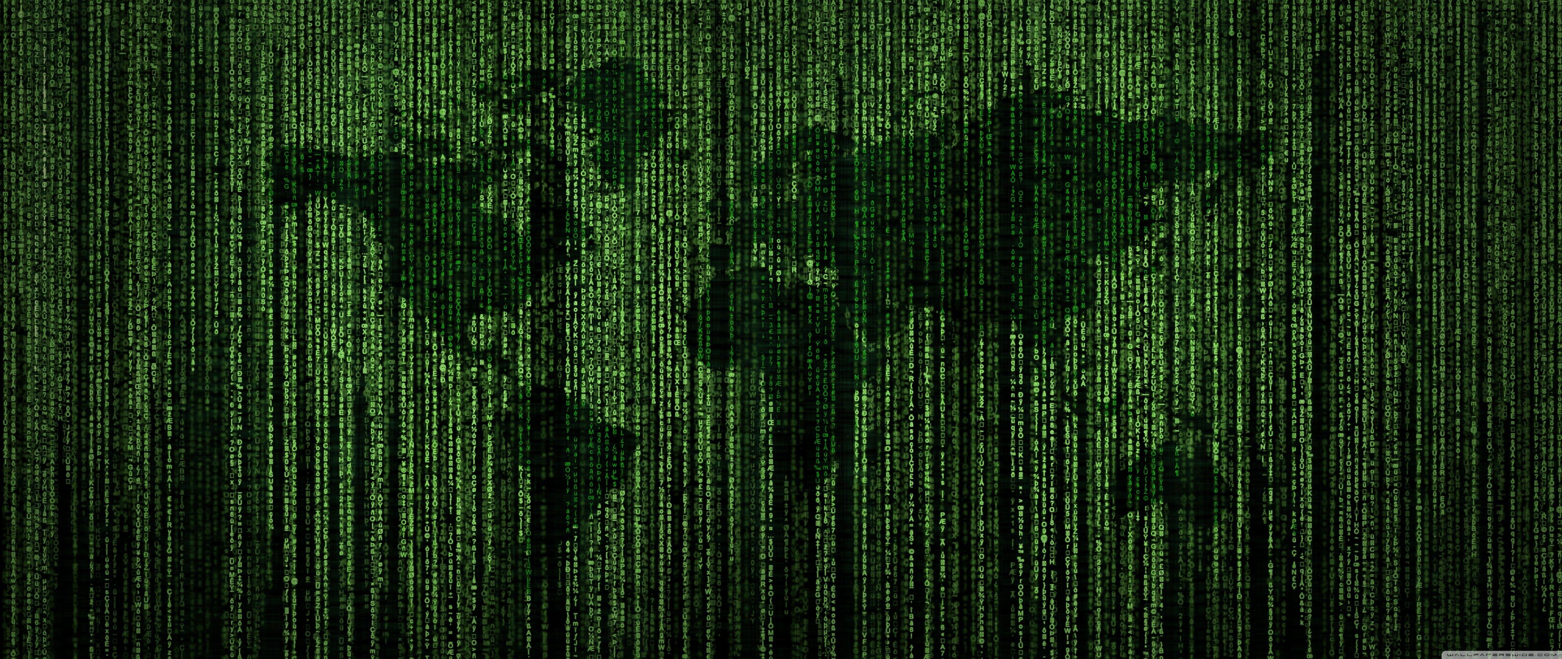 5120x2160 The Man From U N C L E Wallpaper New Green Matrix Code World Map â