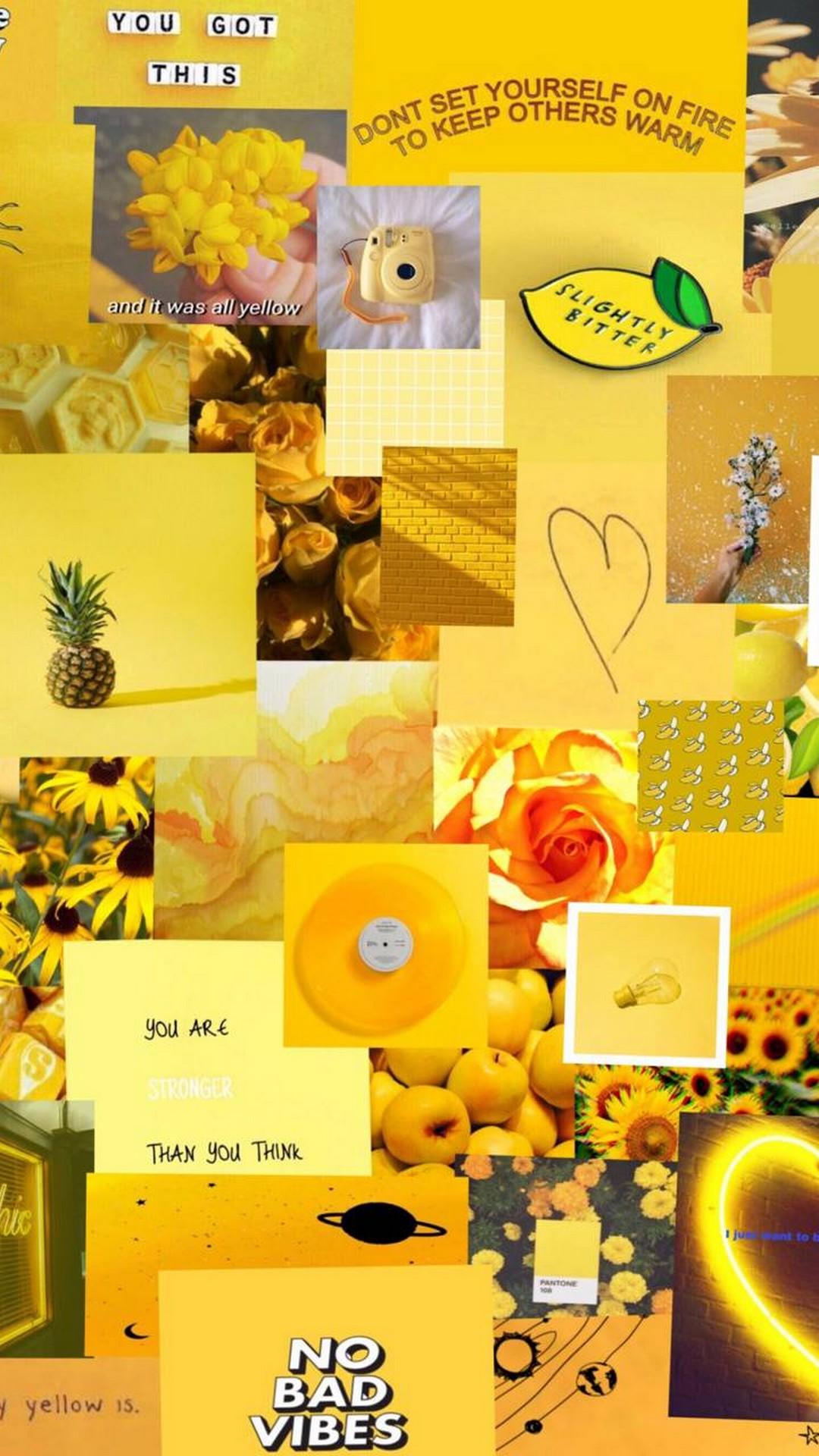 1080x1920 Yellow Aesthetic iPhone 6 Wallpaper HD Phone Wallpaper HD