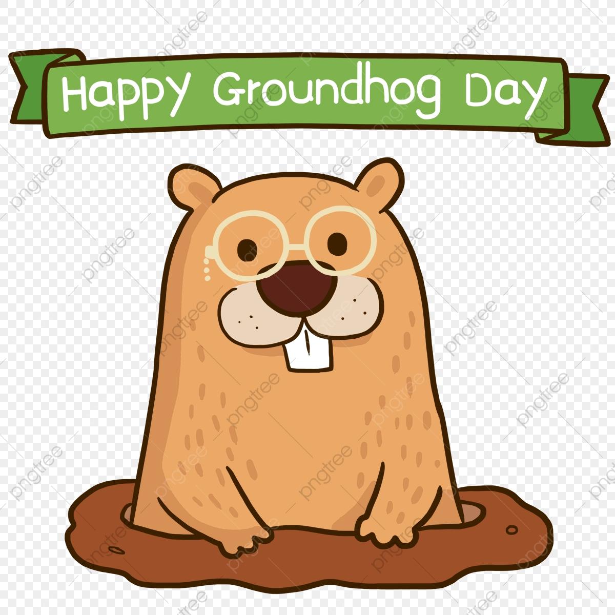 1200x1200 Cute Cartoon Happy Groundhog Day, Happy Groundhog Day, The Cartoon, Lovely PNG Transparent Clipart Image and PSD File for Free Download