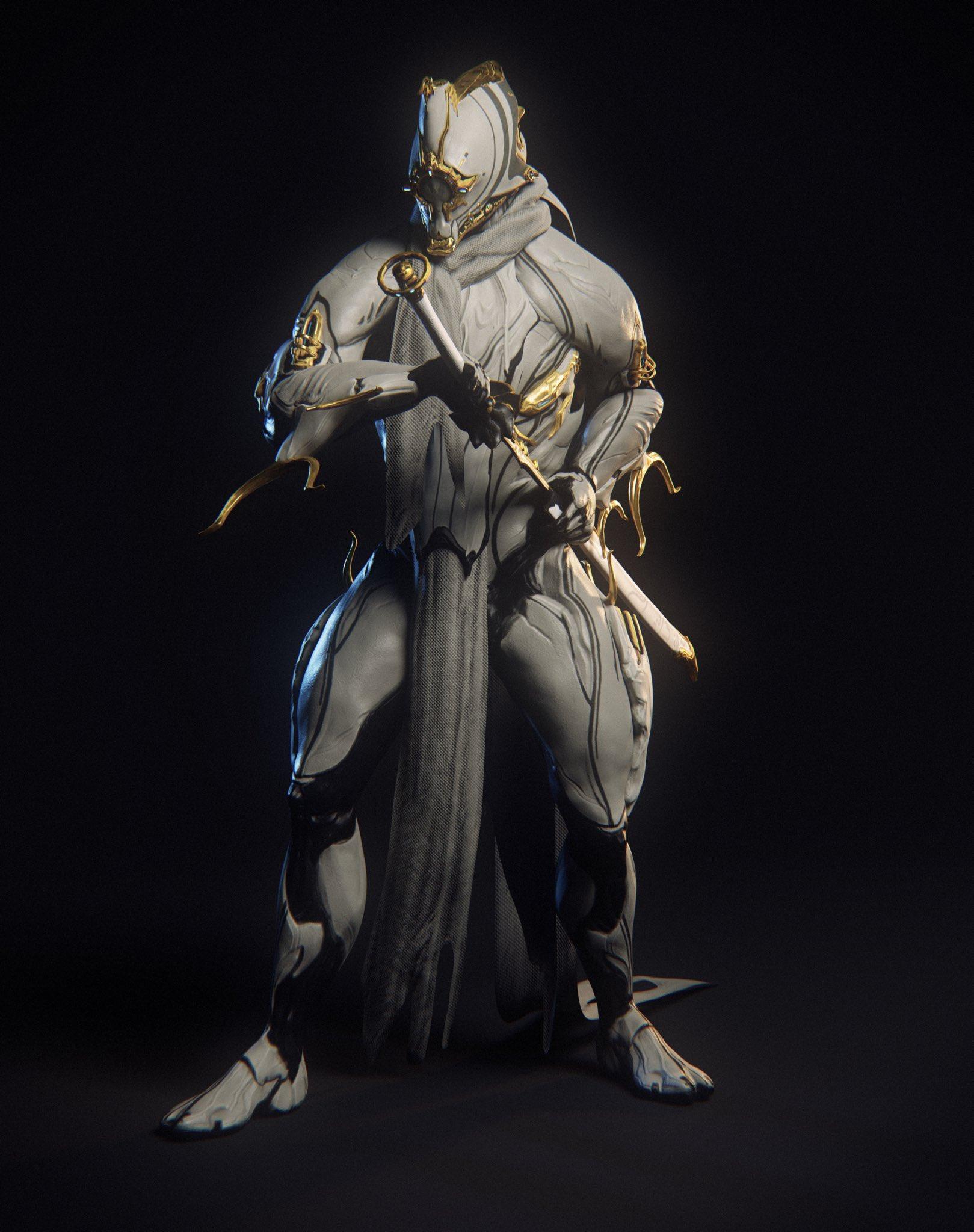 1619x2048 Kretduy prime umbra c: He prime? He umbra? He cursed :D #Warframe #warframe ? Which is it xd #fanart #blender3D