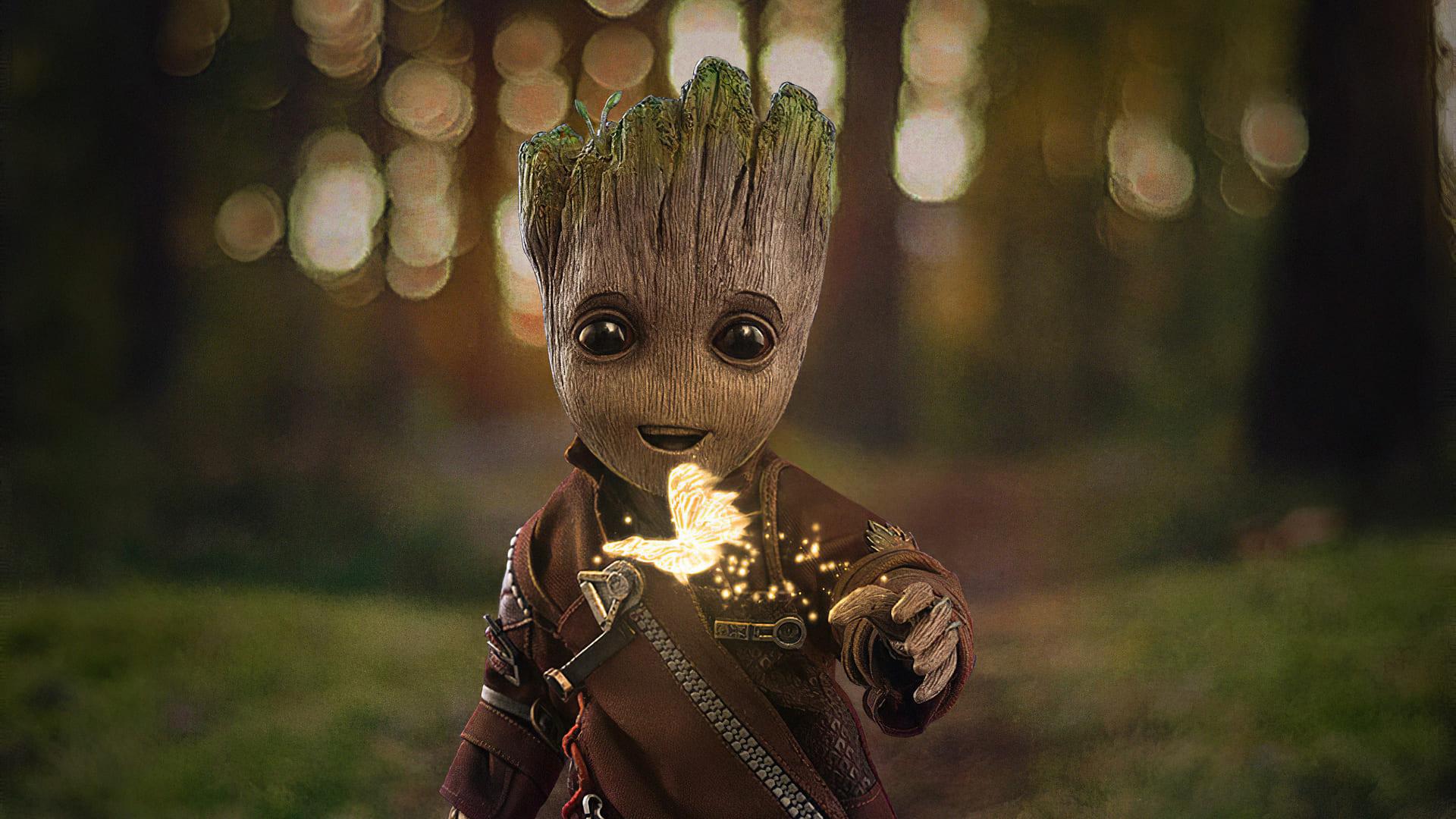 1920x1080 Baby Groot Wallpaper[Desktop, iPhone, Android, Mobile]