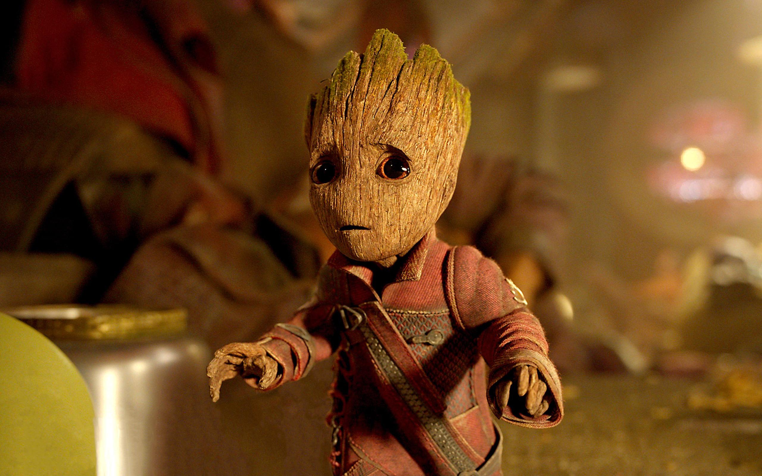 2560x1600 Baby Groot in Guardians of the Galaxy Vol 2 Wallpaper