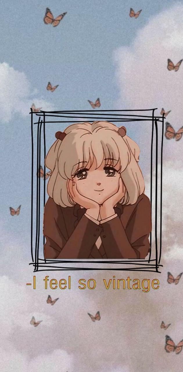 630x1280 Anime vintage wallpaper