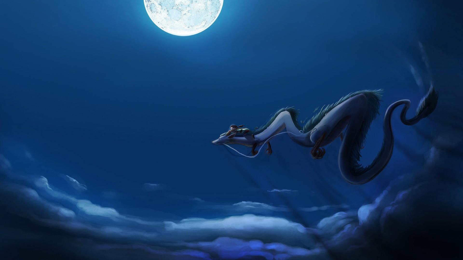 1920x1080 #anime, #Studio Ghibli, #Haku, #Spirited Away, #dragon wallpaper. Mocah HD Wallpaper