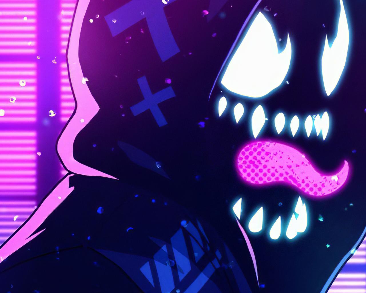 1280x1024 Neon Noir Venom Art 1280x1024 Resolution HD 4k Wallpaper, Image, Background, Photo and Picture