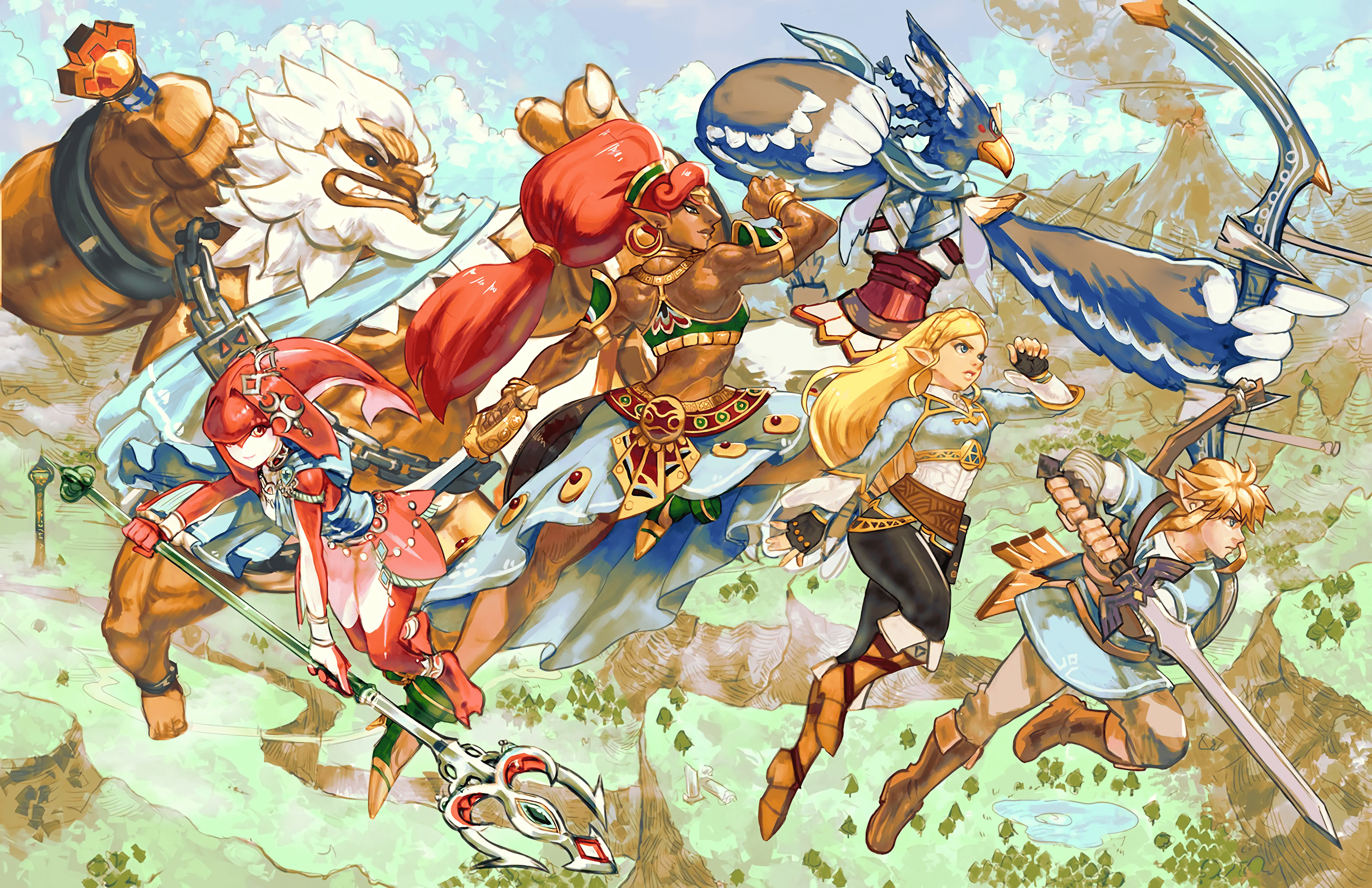3000x1942 Mipha Wallpaper