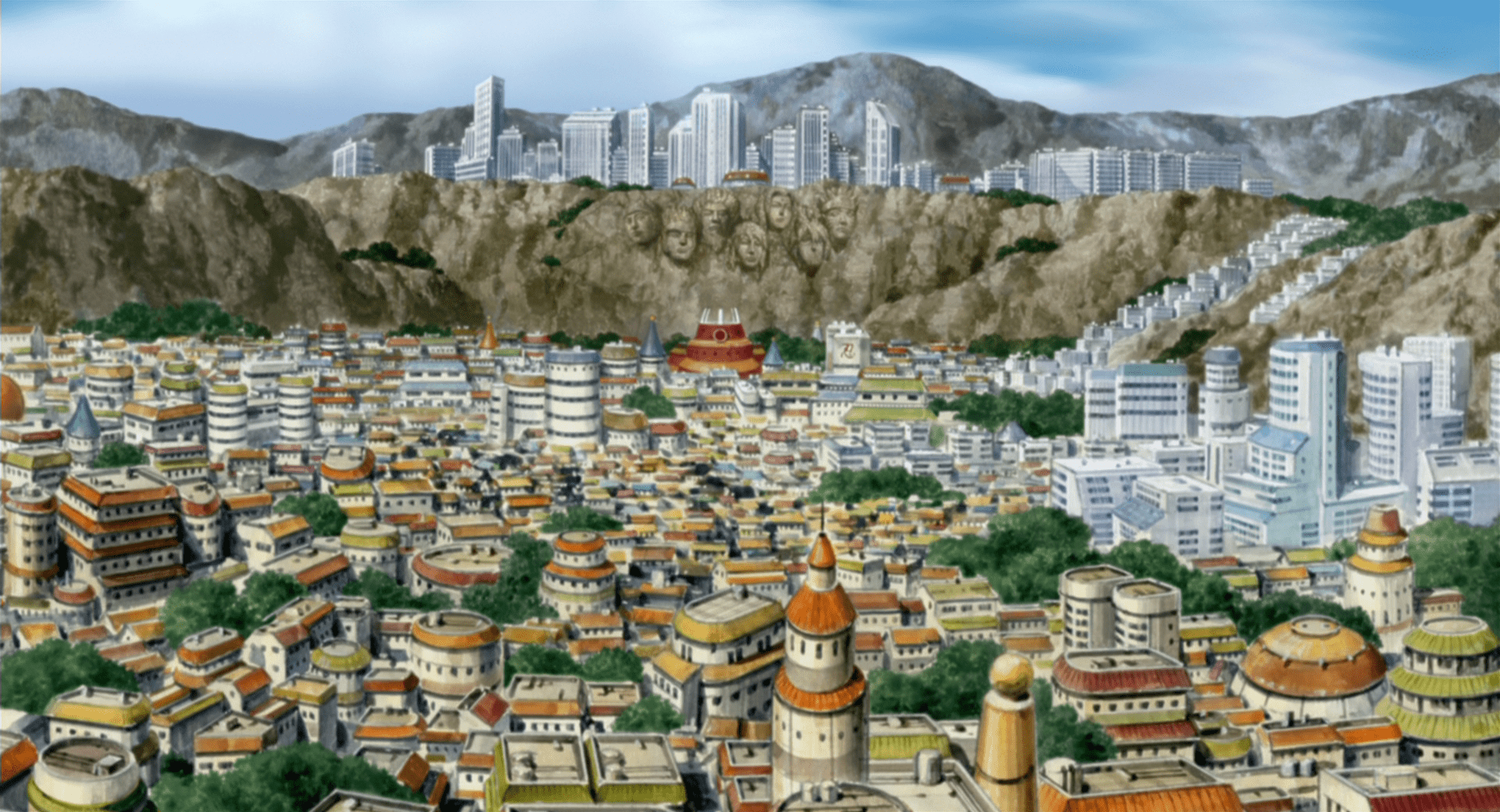 1920x1040 Naruto Village Wallpaper 1080p