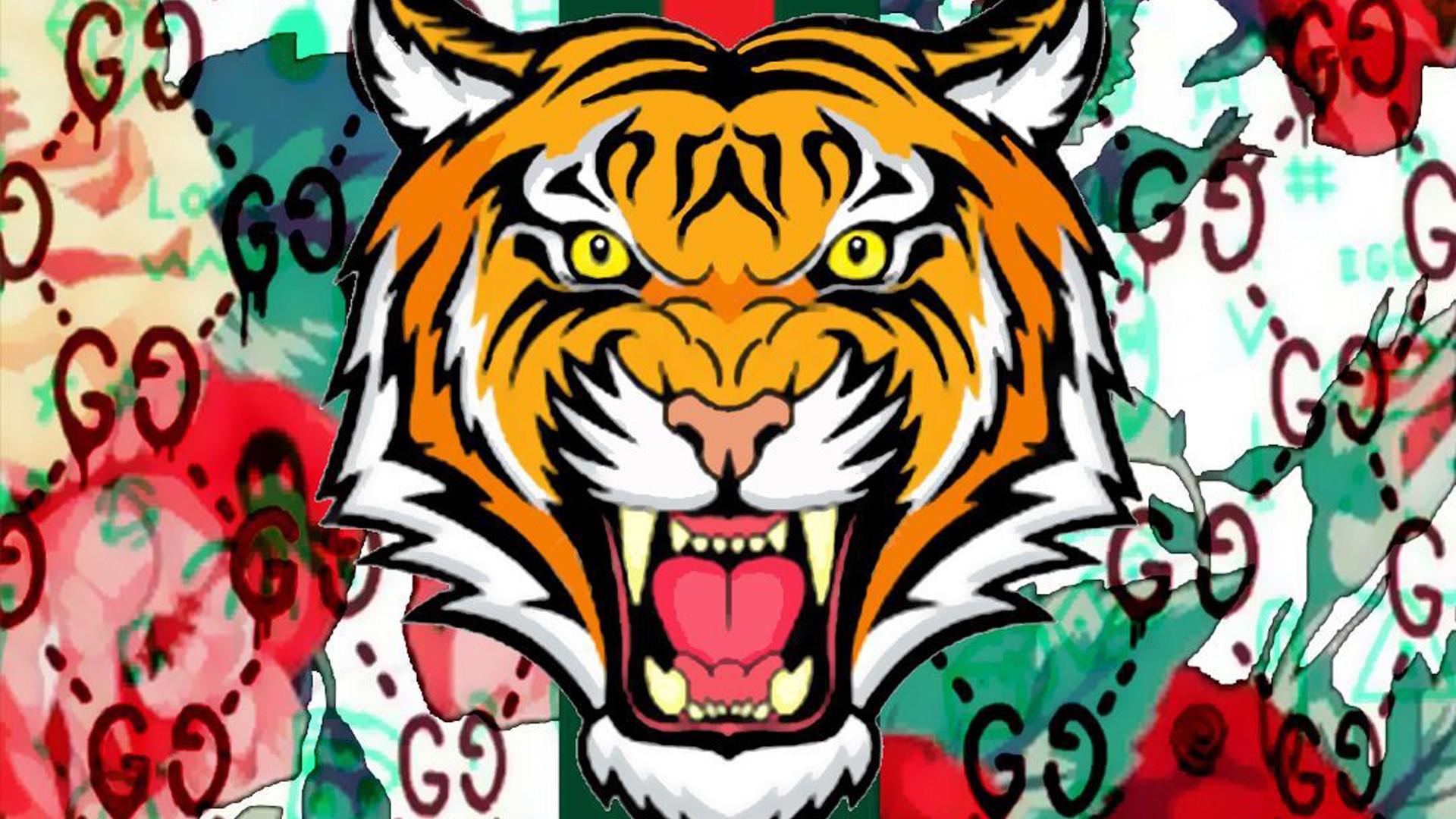 1920x1080 Angry Tiger Face With Yellow Eyes HD Gucci Tiger Wallpaper