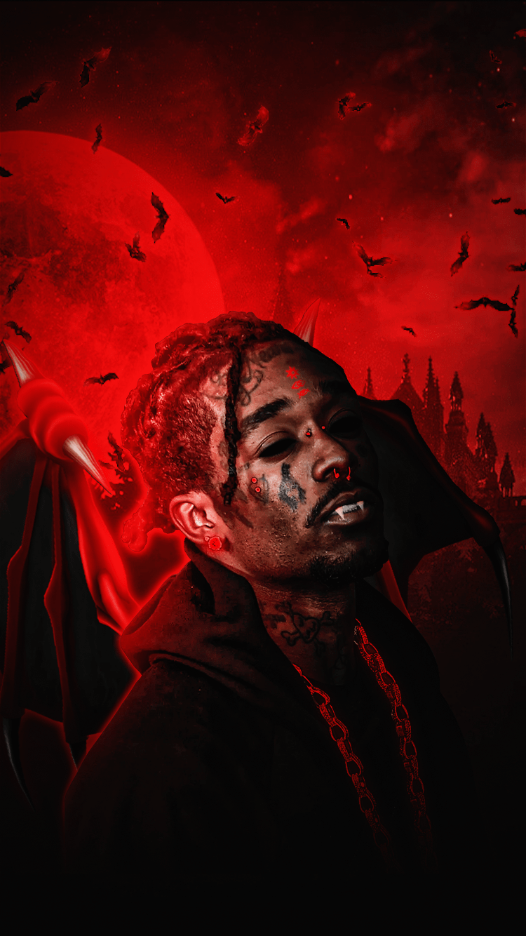 750x1334 Lil Uzi Vert + Vampire iPhone Wallpaper