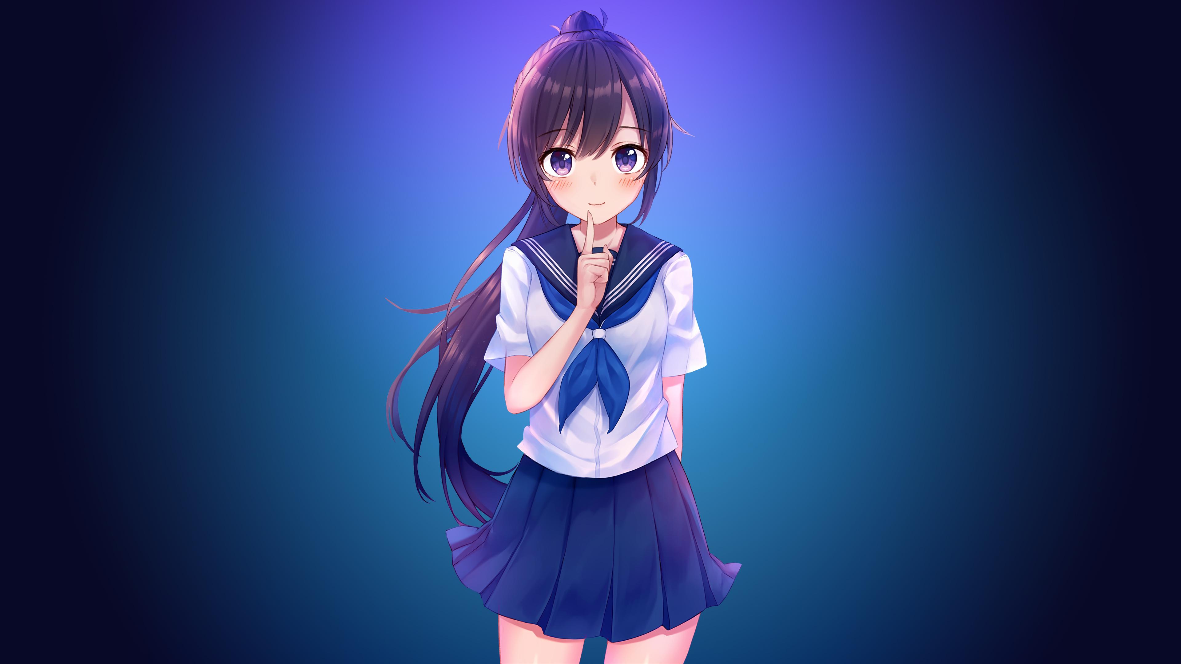 3840x2160 Girl Anime Wallpaper