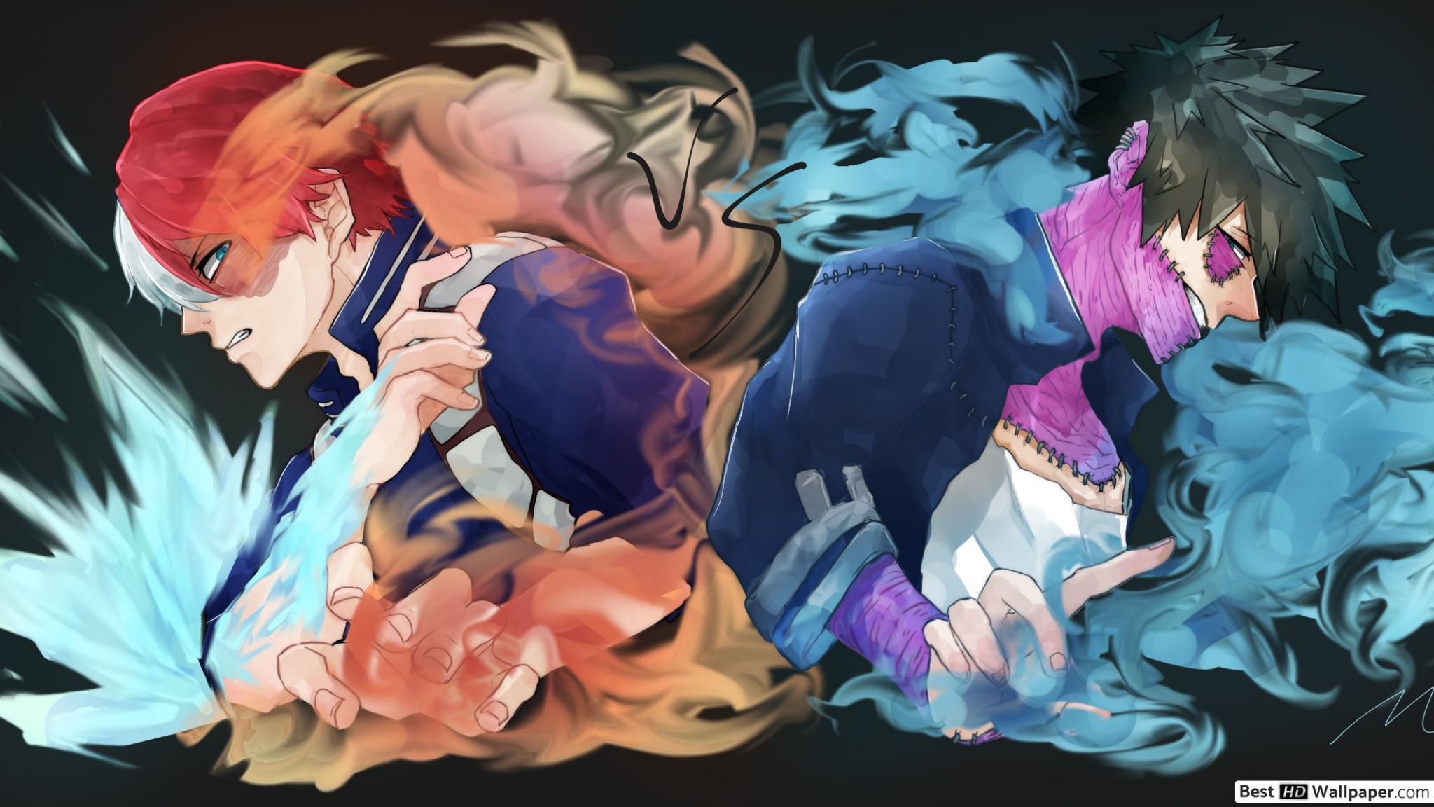 2048x1152 Shoto Todoroki & Dabi HD wallpaper download