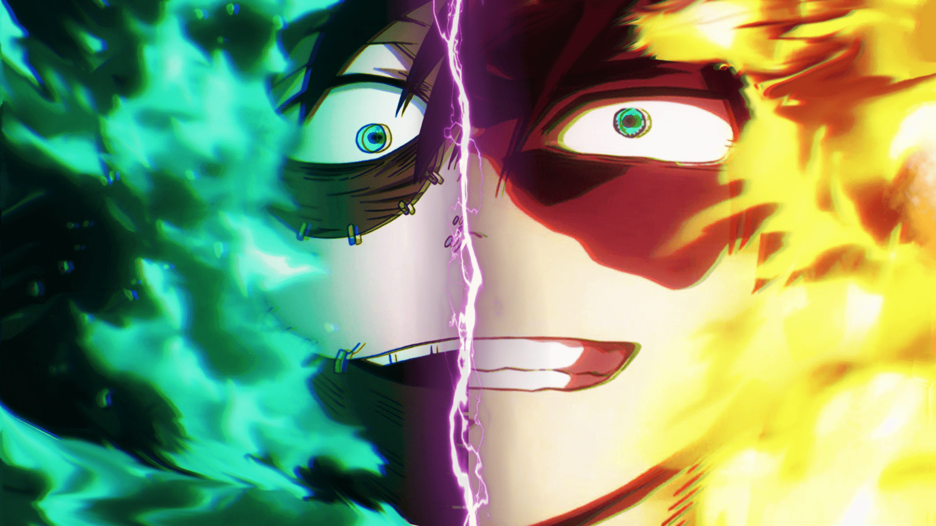 1920x1080 OC Todoroki and Dabi synergy TW: BokuNoHeroAcademia