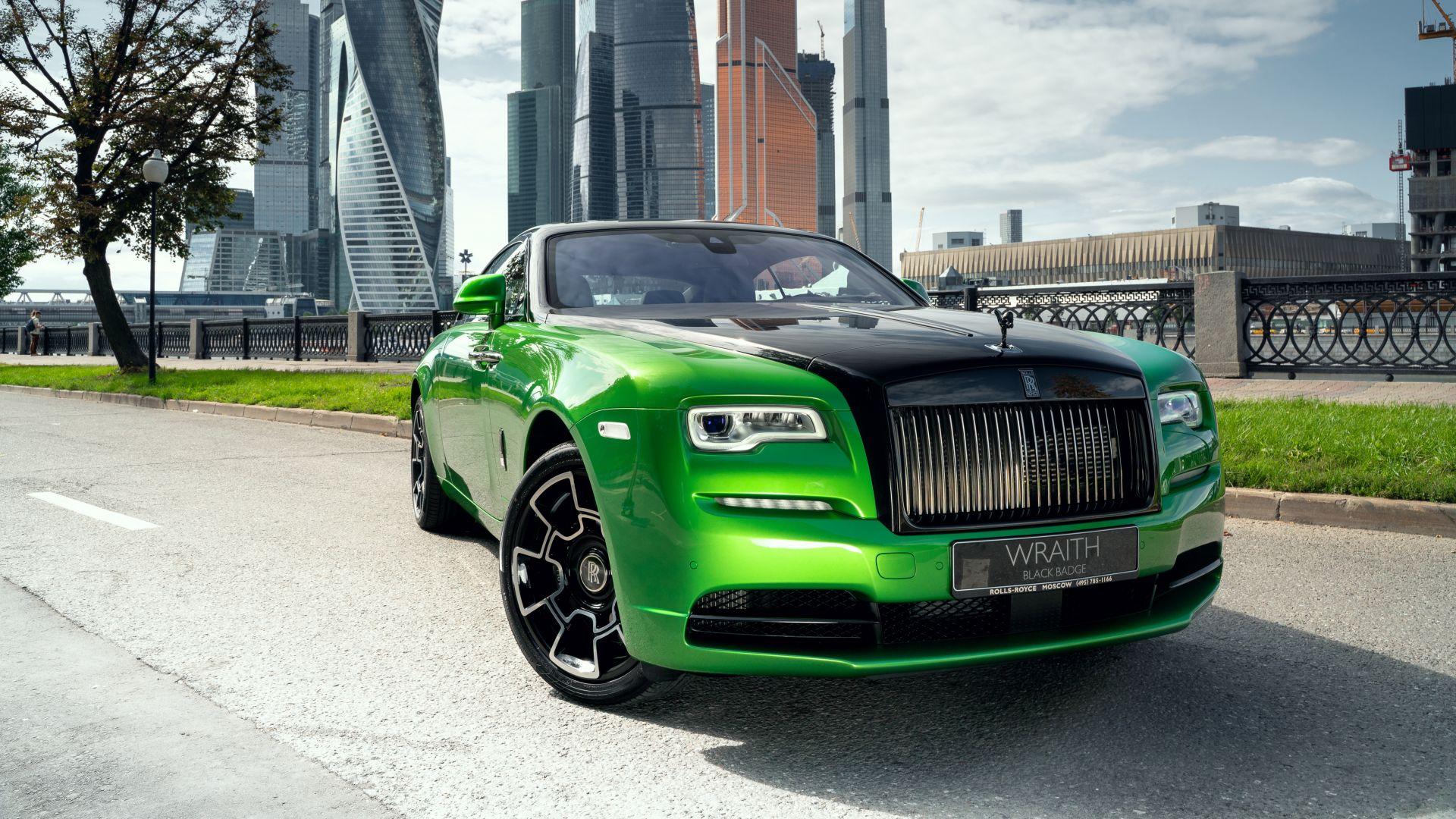 1920x1080 Desktop Wallpaper Rolls Royce Wraith, Green Black Car, HD Image, Picture, Background, 5ac666