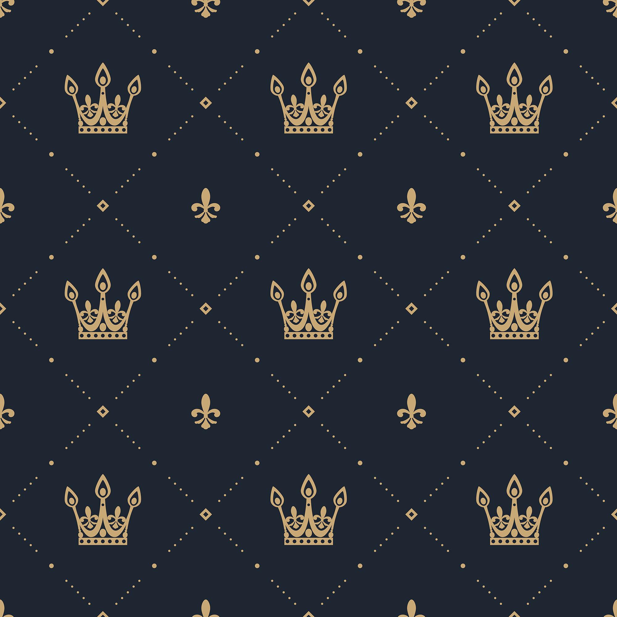 2000x2000 Zoomie Kids Baez Baby Prince Crown 10' L x 24 W Peel and Stick Wallpaper Roll