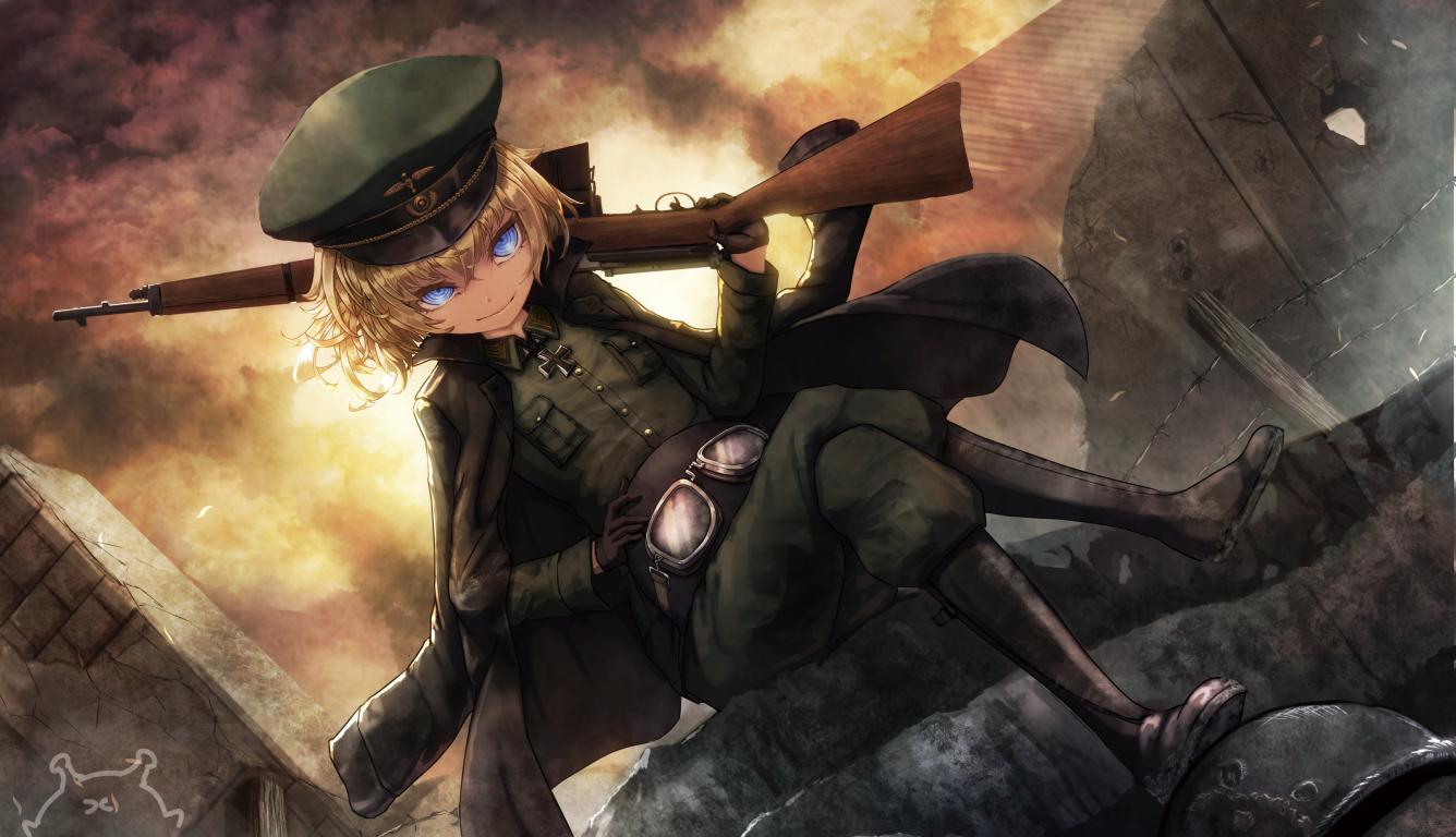 1336x768 Youjo Senki 4K HD Laptop Wallpaper, HD Anime 4K Wallpaper, Image, Photo and Background