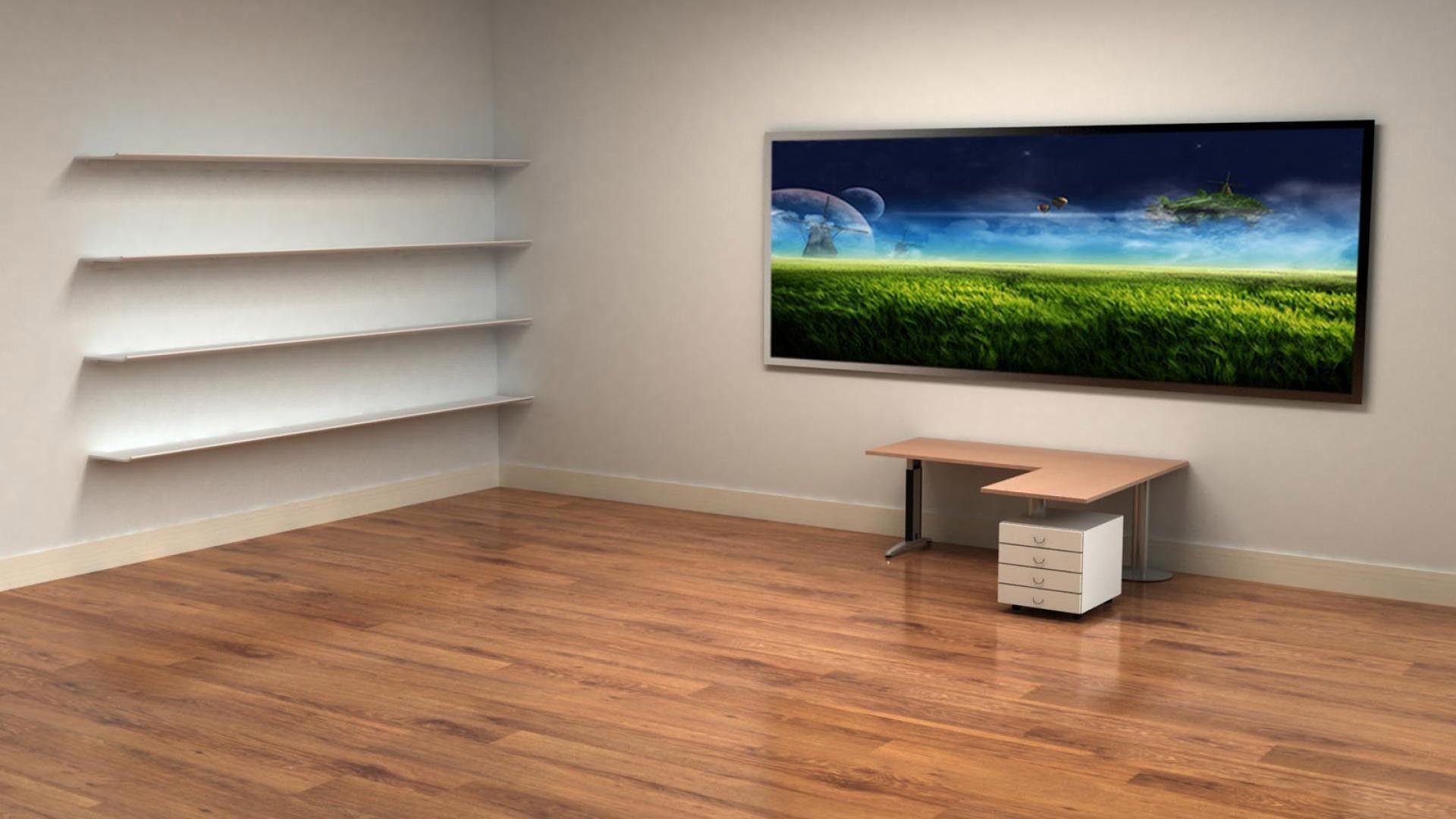 1920x1080 Empty Office Wallpaper