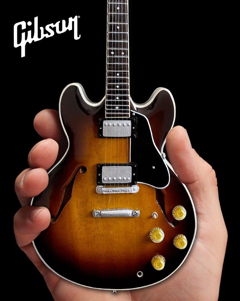 819x1024 Gibson ES 335 Vintage Sunburst 1:4 Scale Mini Guitar Model