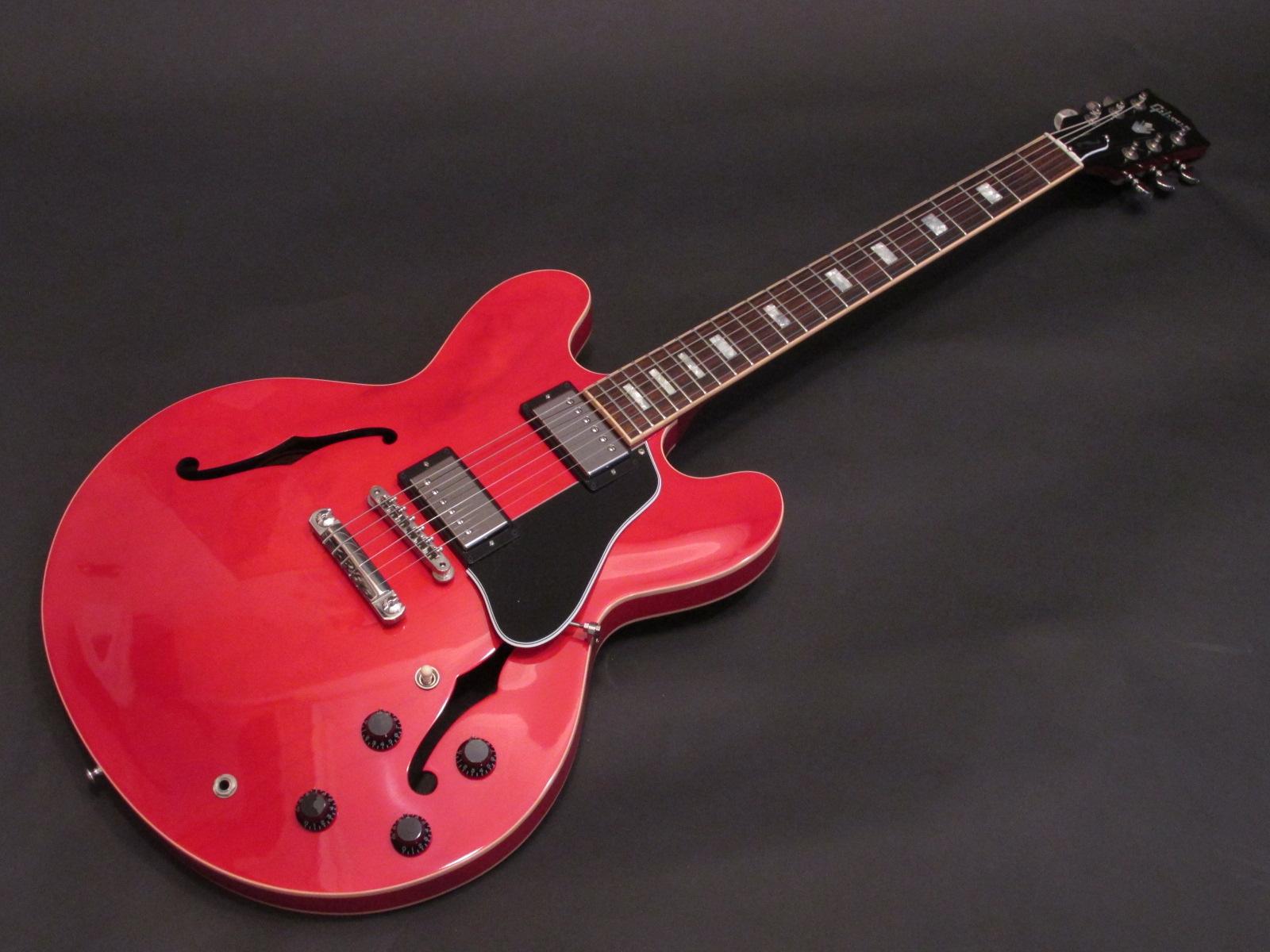 1600x1200 Gibson (Memphis) ES 335 Block Marker Cherry > Guitars Electric Semi Hollow Body. Golden Age Fretted Instruments