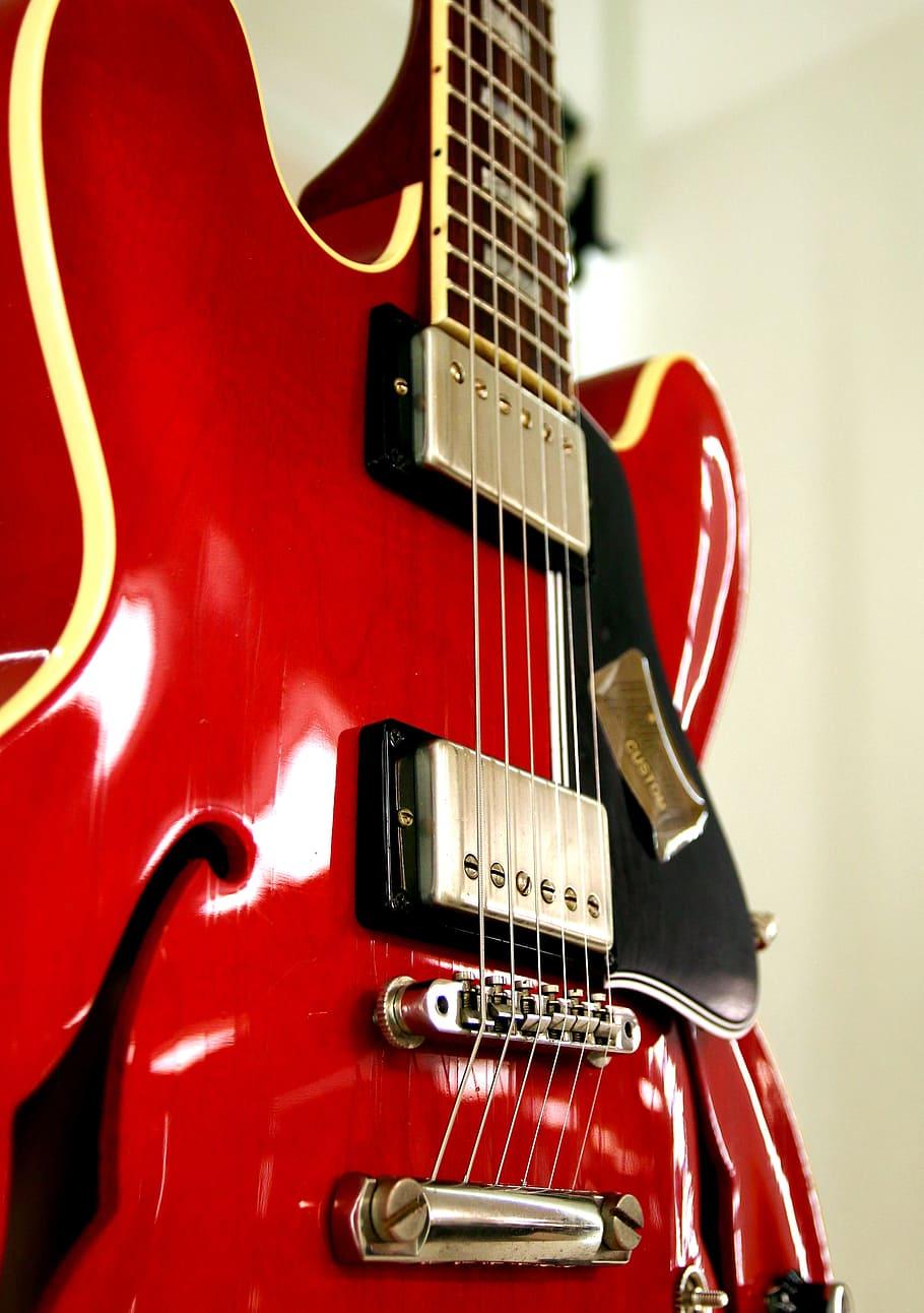 910x1292 Red Electric Guitar, Gibson, Les Pauls, Music, Instrument