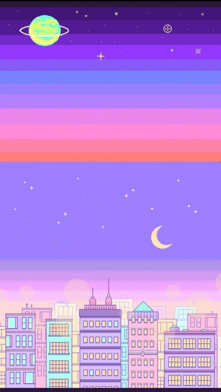 715x1271 Purple Aesthetic Wallpaper