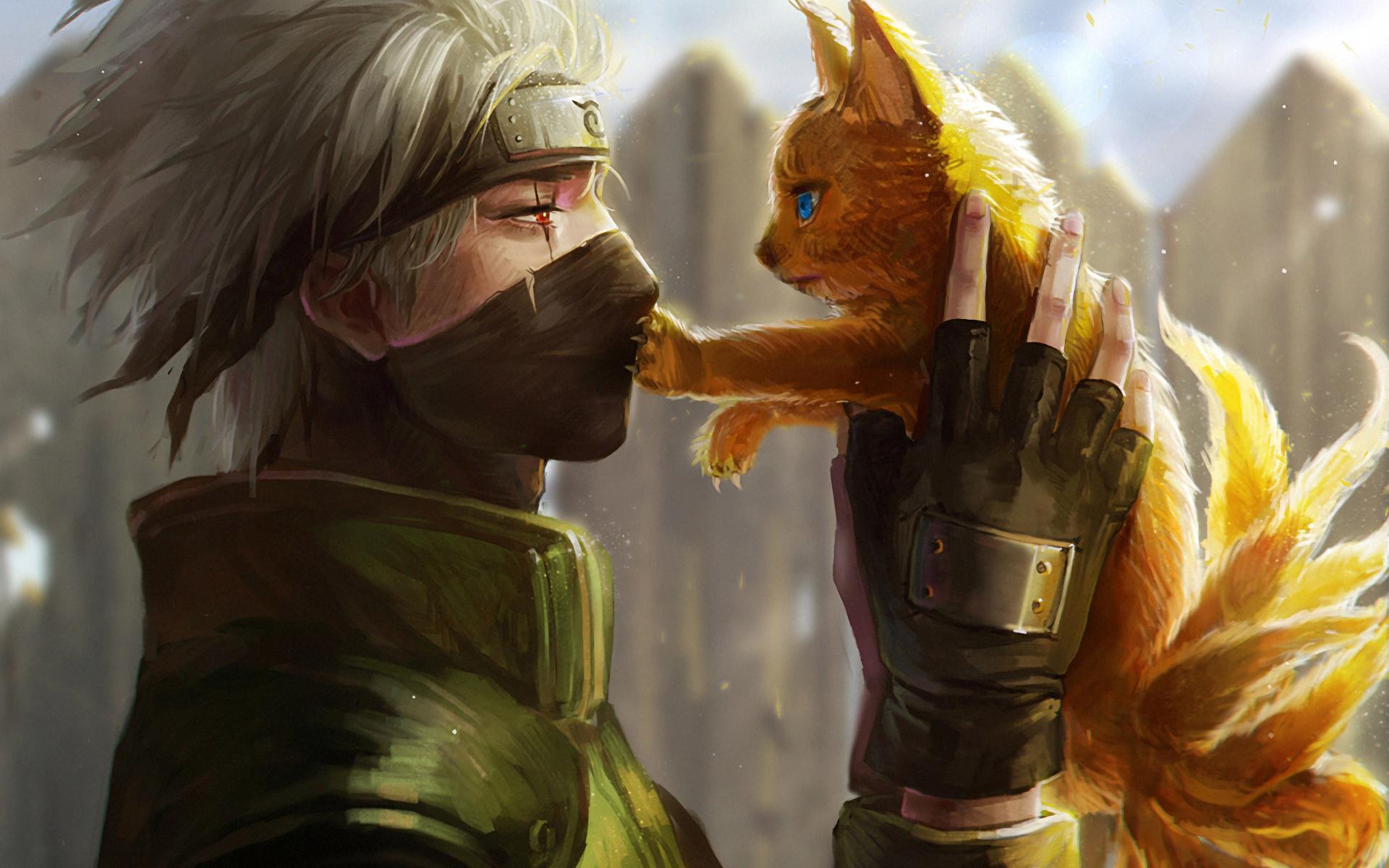 1920x1200 Desktop Wallpaper Naruto Sasuke Uchiha Anime With Yellow Kitten, HD Image, Picture, Background, Vhytk