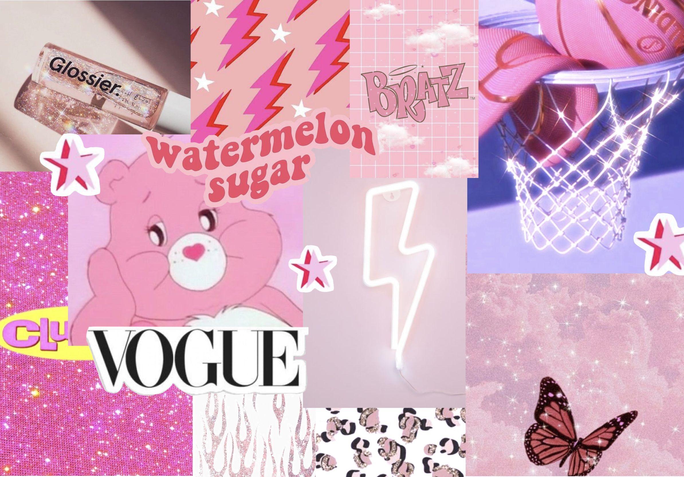 2388x1668 Laptop Pink Aesthetic Wallpaper