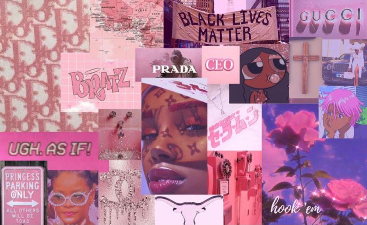 1200x737 Laptop Pink Aesthetic Wallpaper