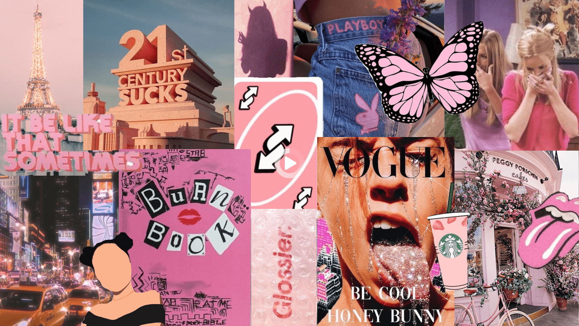 1920x1080 Aesthetic Pink Laptop Wallpaper
