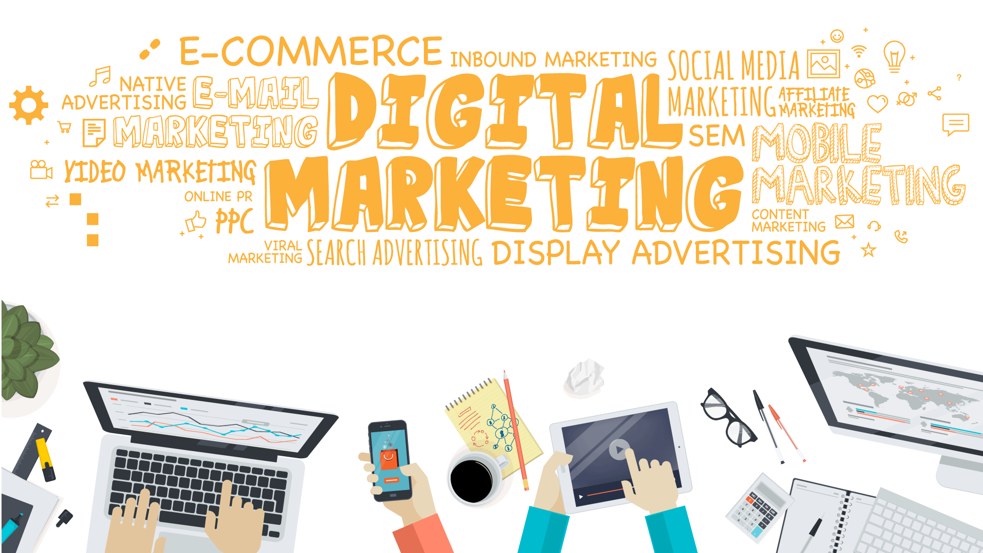 1920x1080 Social Media Marketing Wallpaper