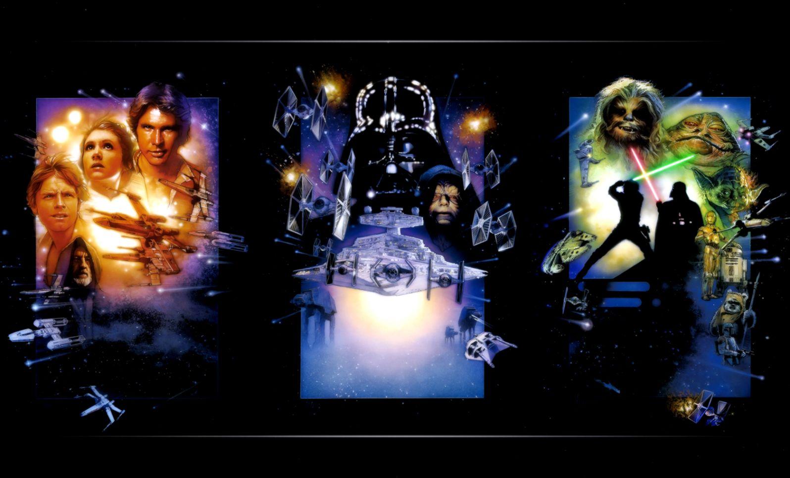 1596x966 The Star Wars Trilogy Computer Wallpaper Desktop Background Wars Episode V The Empire Strikes Back Cover HD Wallpaper