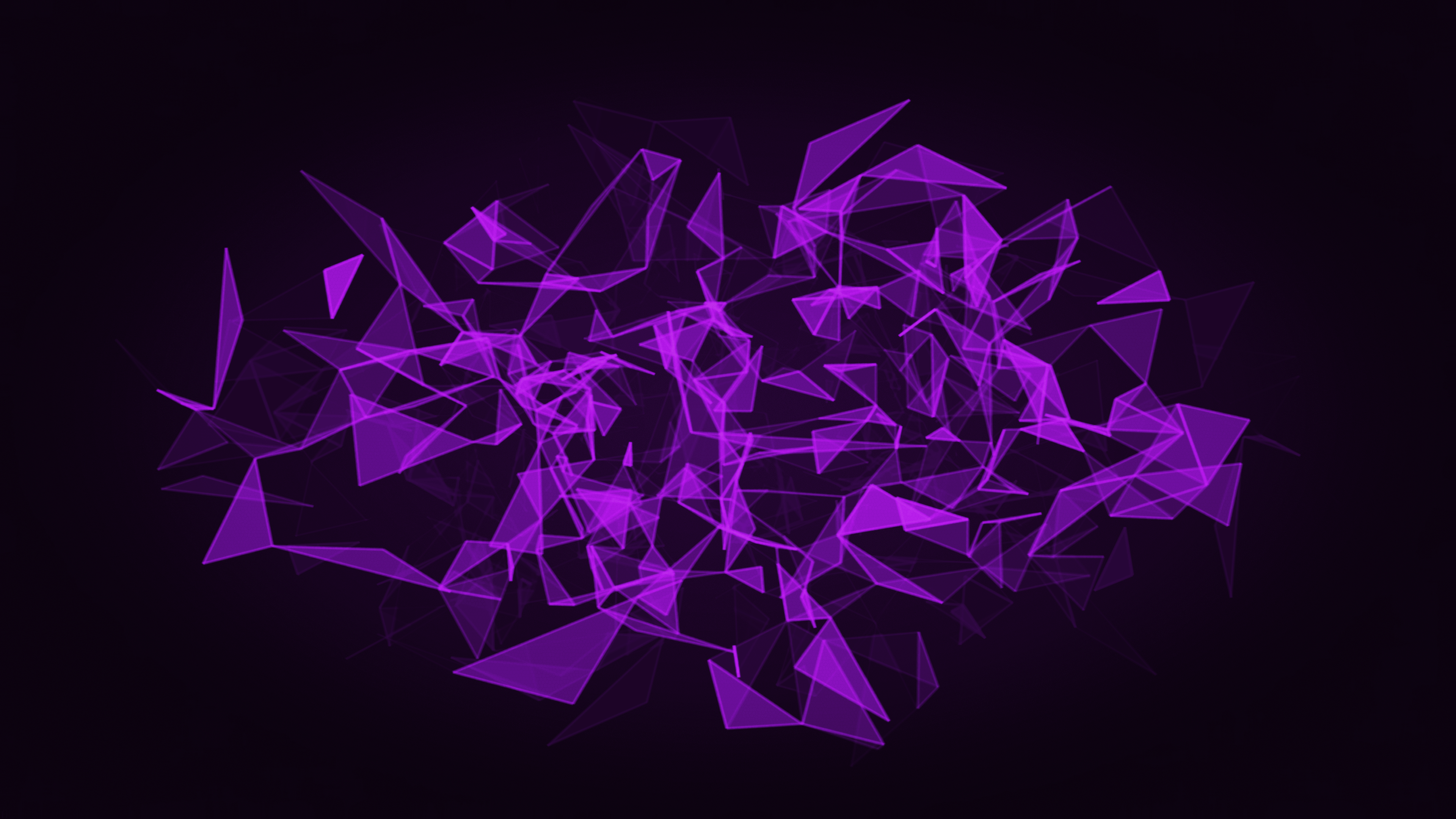 3840x2160 4K Ultra HD Abstract Purple Polygon Triangles Wallpaper