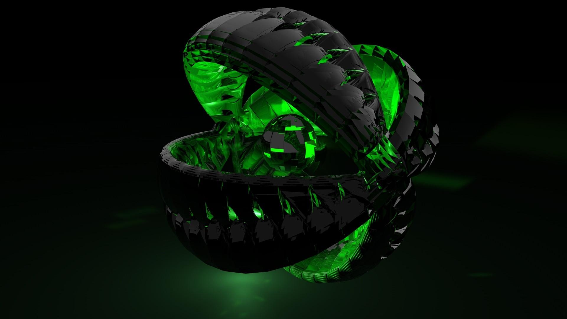 1920x1080 Green Shadow HD Wallpaper