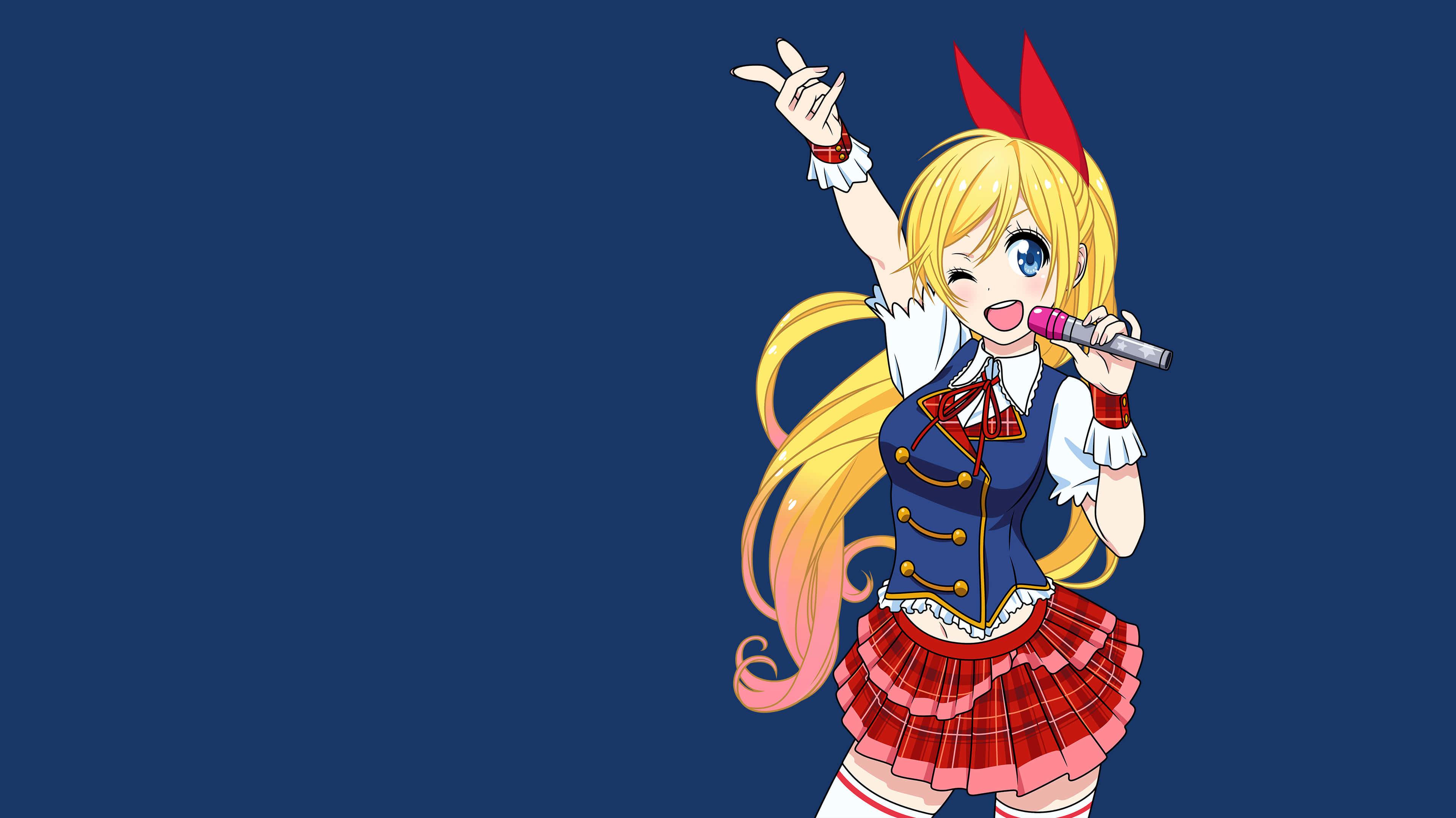 3840x2160 Nisekoi Chitoge Kirisaki Gorilla UHD 4K Wallpaper