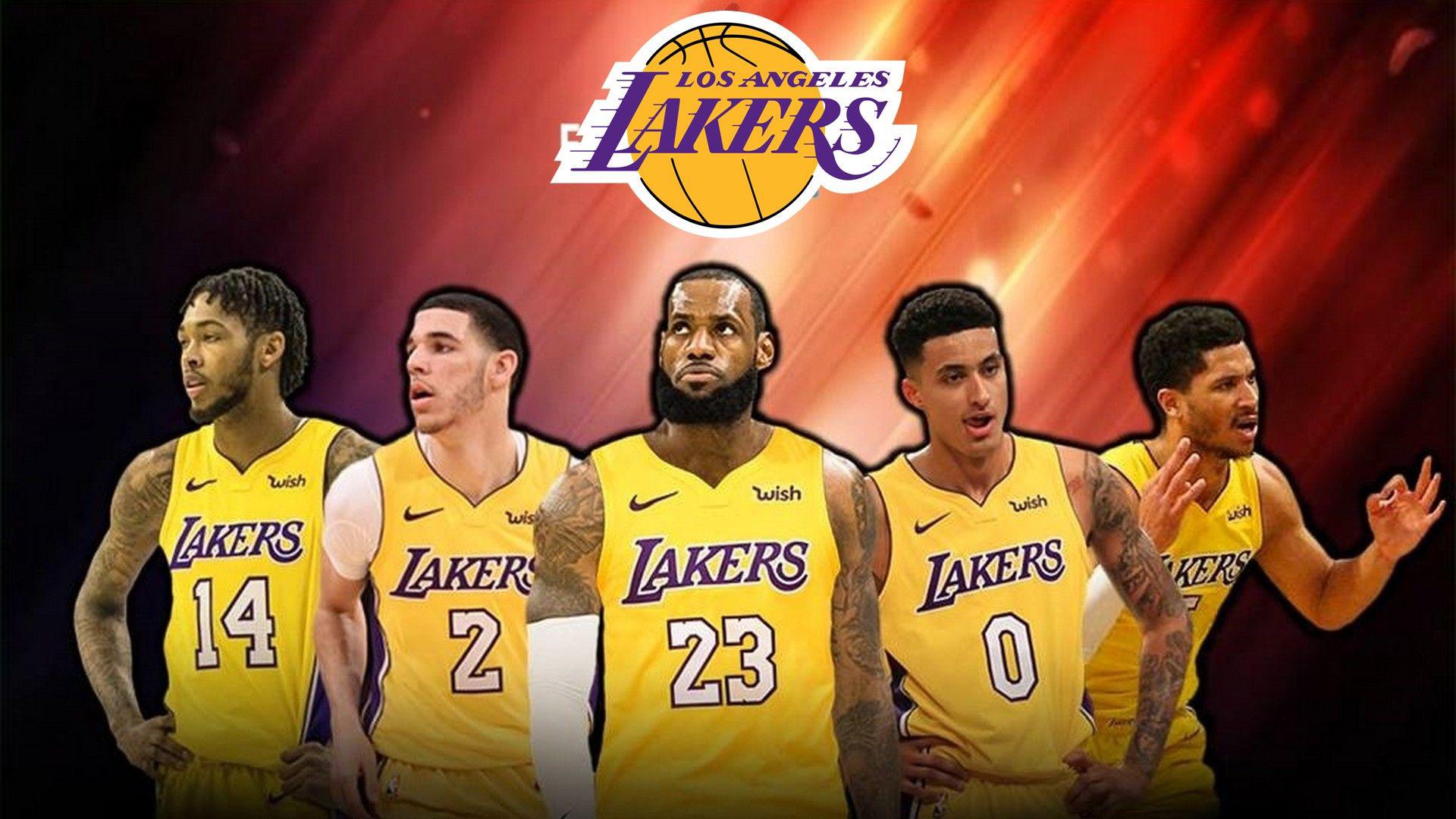 1920x1080 LeBron James Kyle Kuzma Lonzo Ball David Stockton HD Lakers Wallpaper