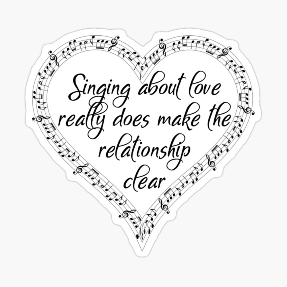 1000x1000 Musical T Shirt Love Heart Music Notes Famous Quotes Art Board Print